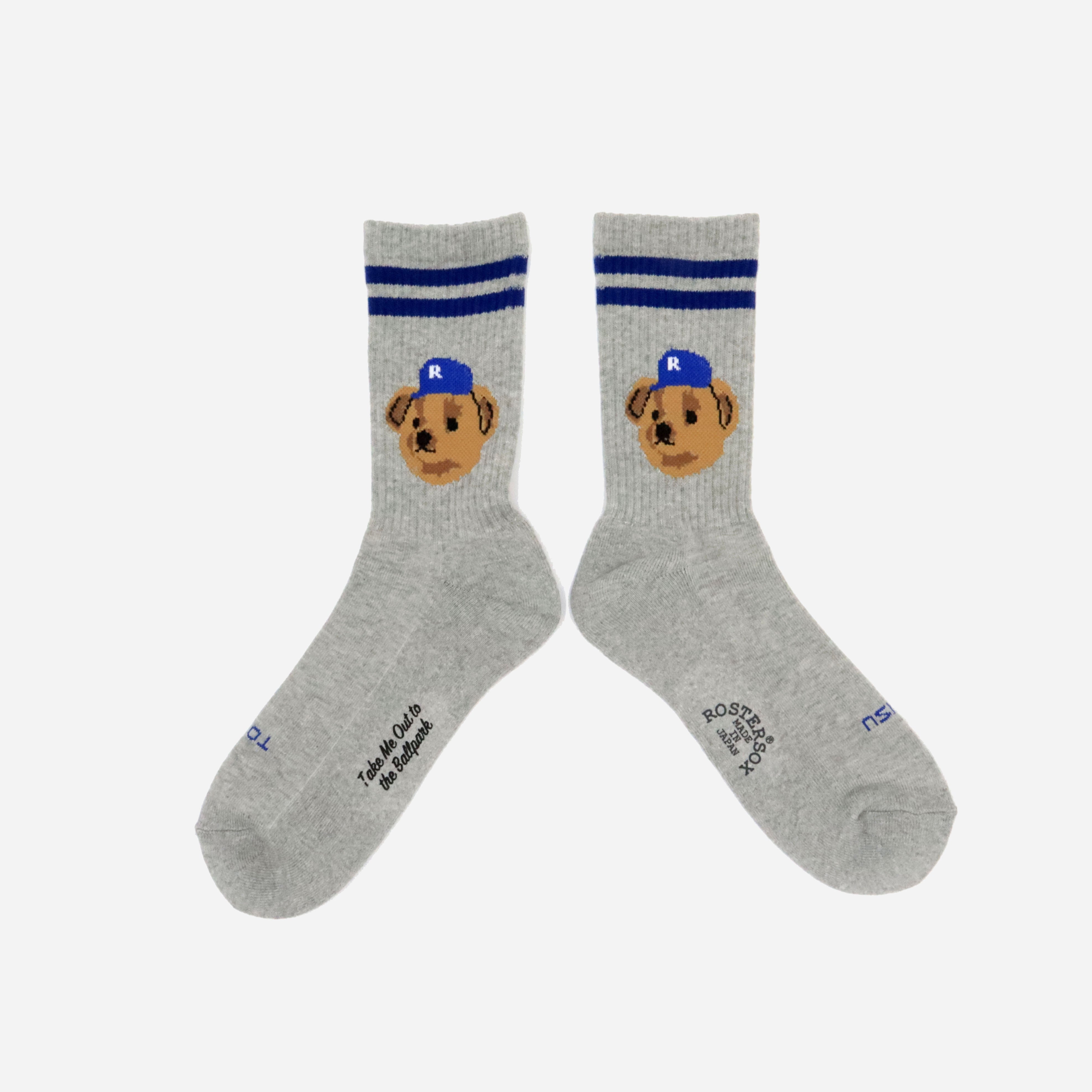 TEAM BEAR SOCK - GREY