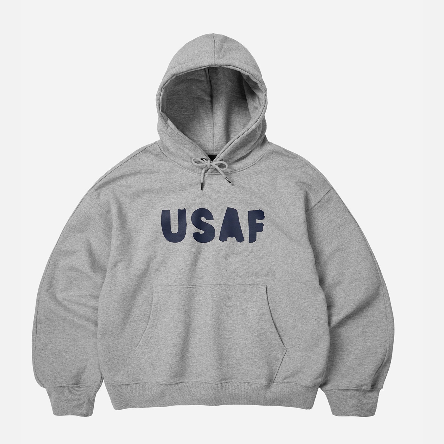 US ARMED FORCES POP OVER HOODIE - GREY