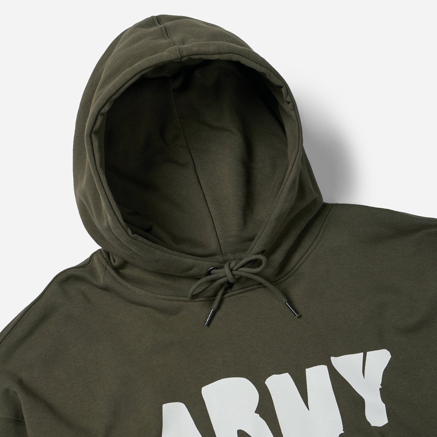 US ARMED FORCES POP OVER HOODIE - OLIVE