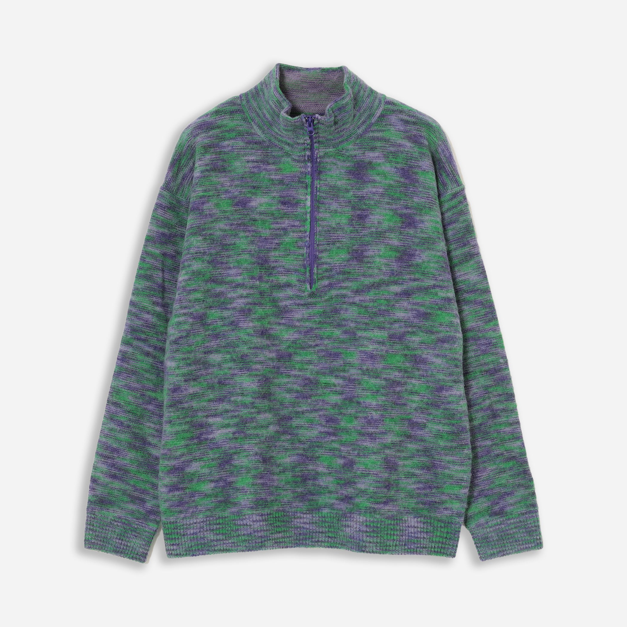 KLINE WOOL HZ KNITTED SWEATER - PURPLE