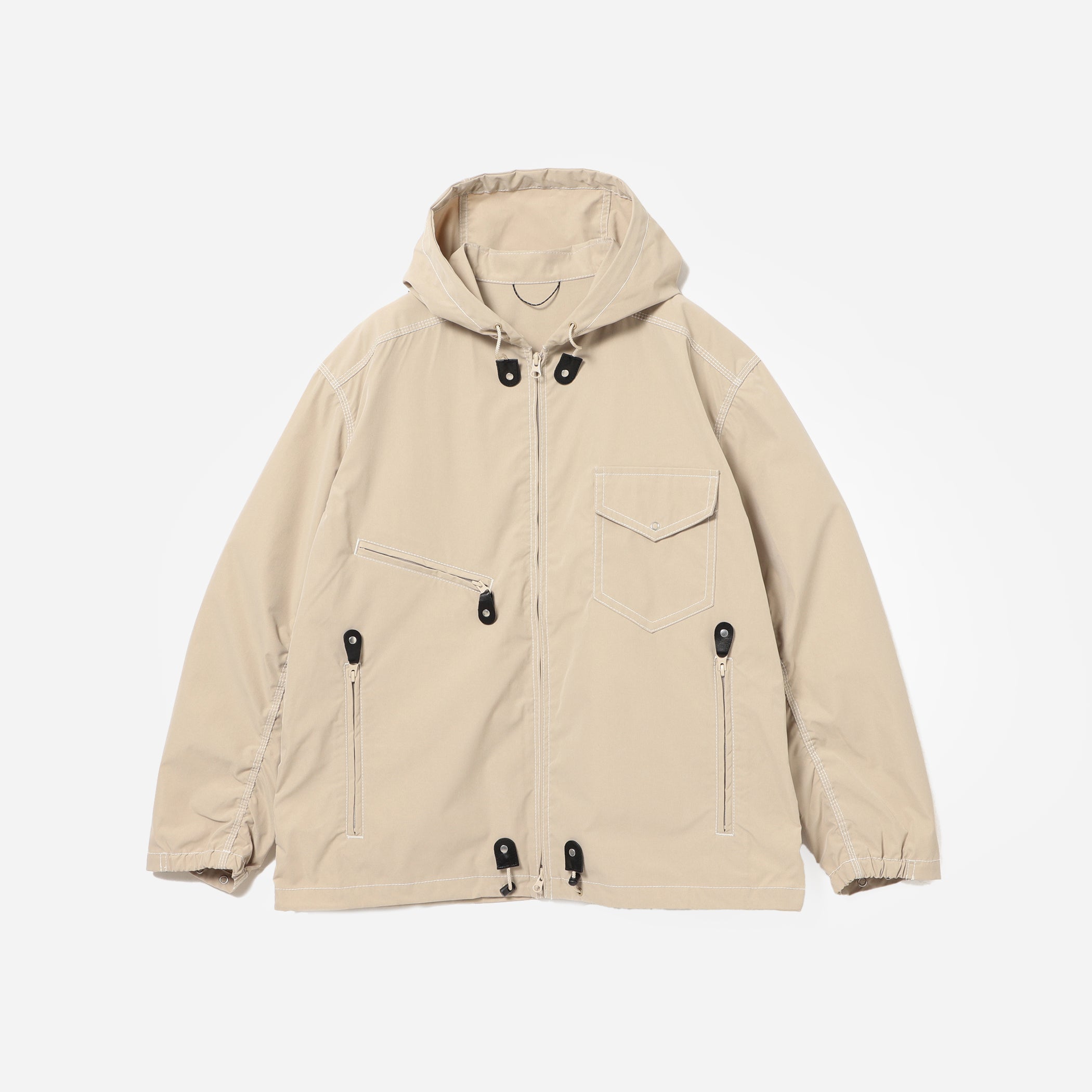 RUSSEL ZIP PARKA JACKET - KHAKI