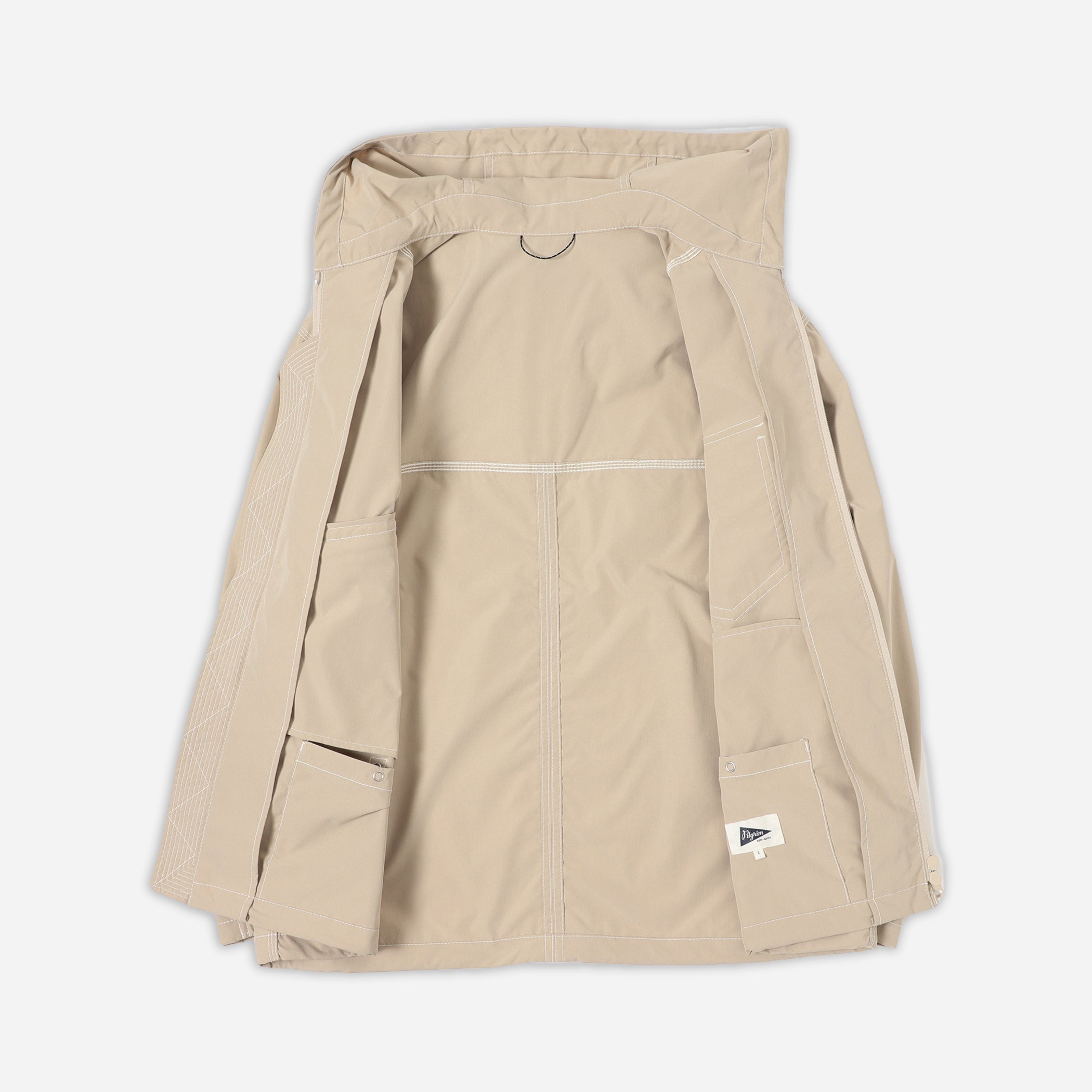 RUSSEL ZIP PARKA JACKET - KHAKI