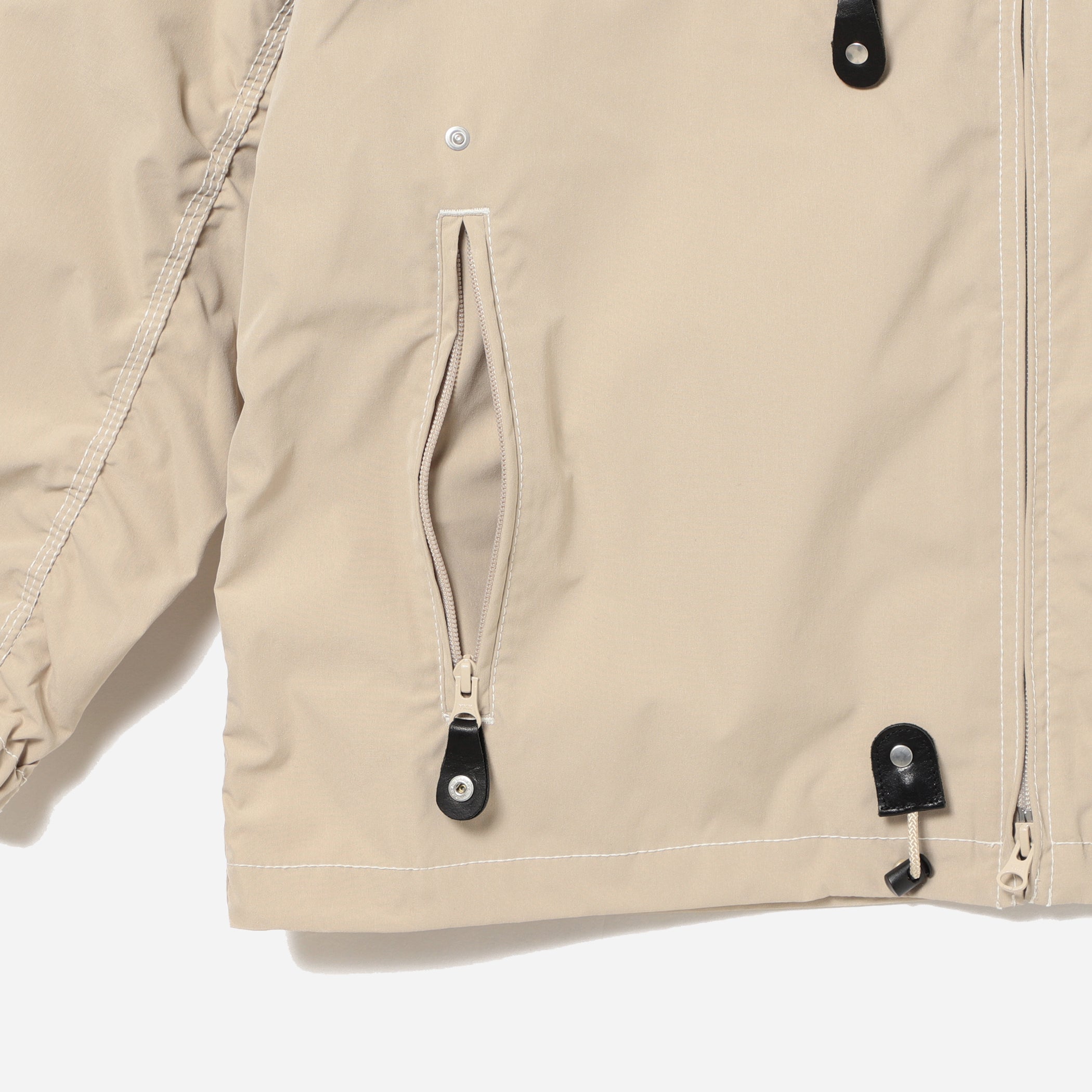 RUSSEL ZIP PARKA JACKET - KHAKI