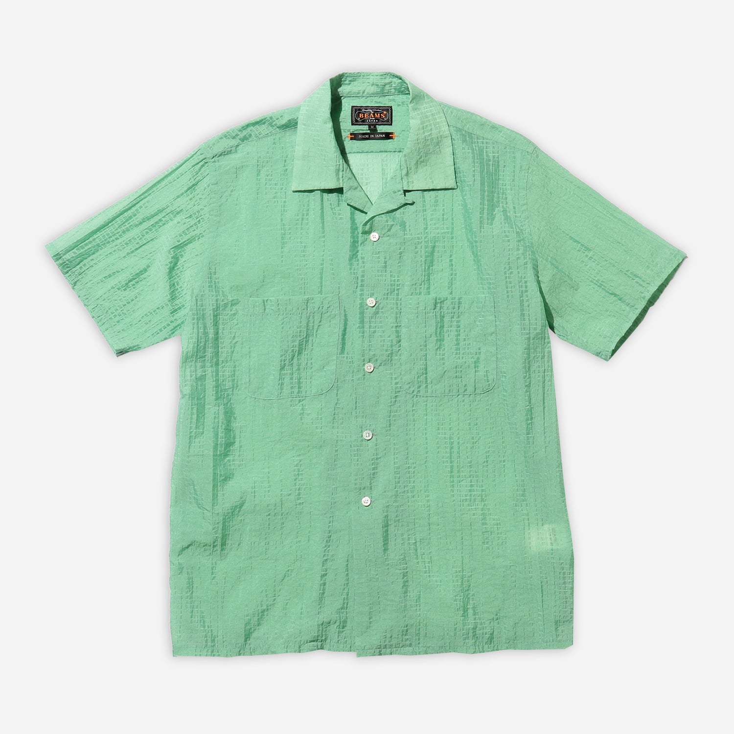 BUMPY NYLON SHIRT - MINT GREEN