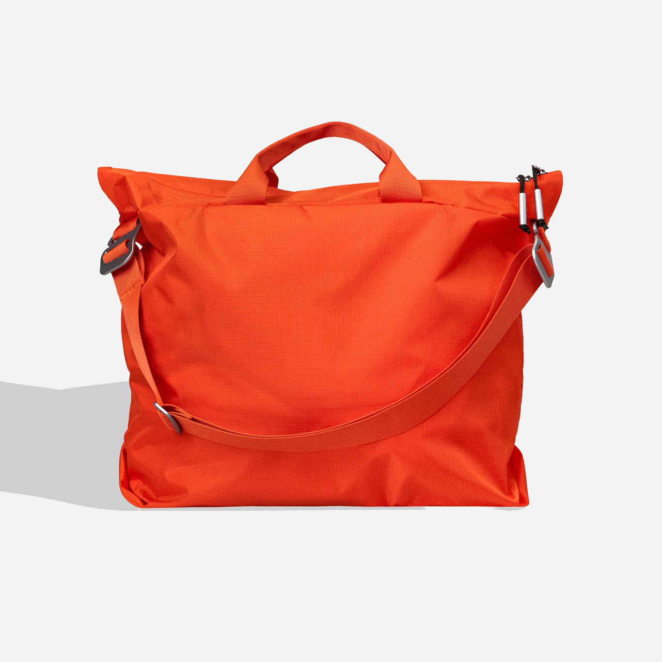 ZIP TOTE NYLON BAG - ORANGE
