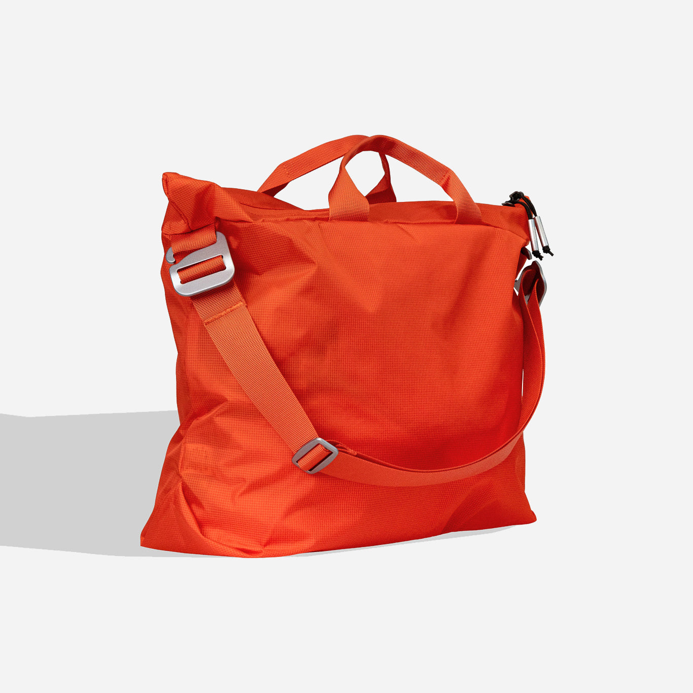 ZIP TOTE NYLON BAG - ORANGE