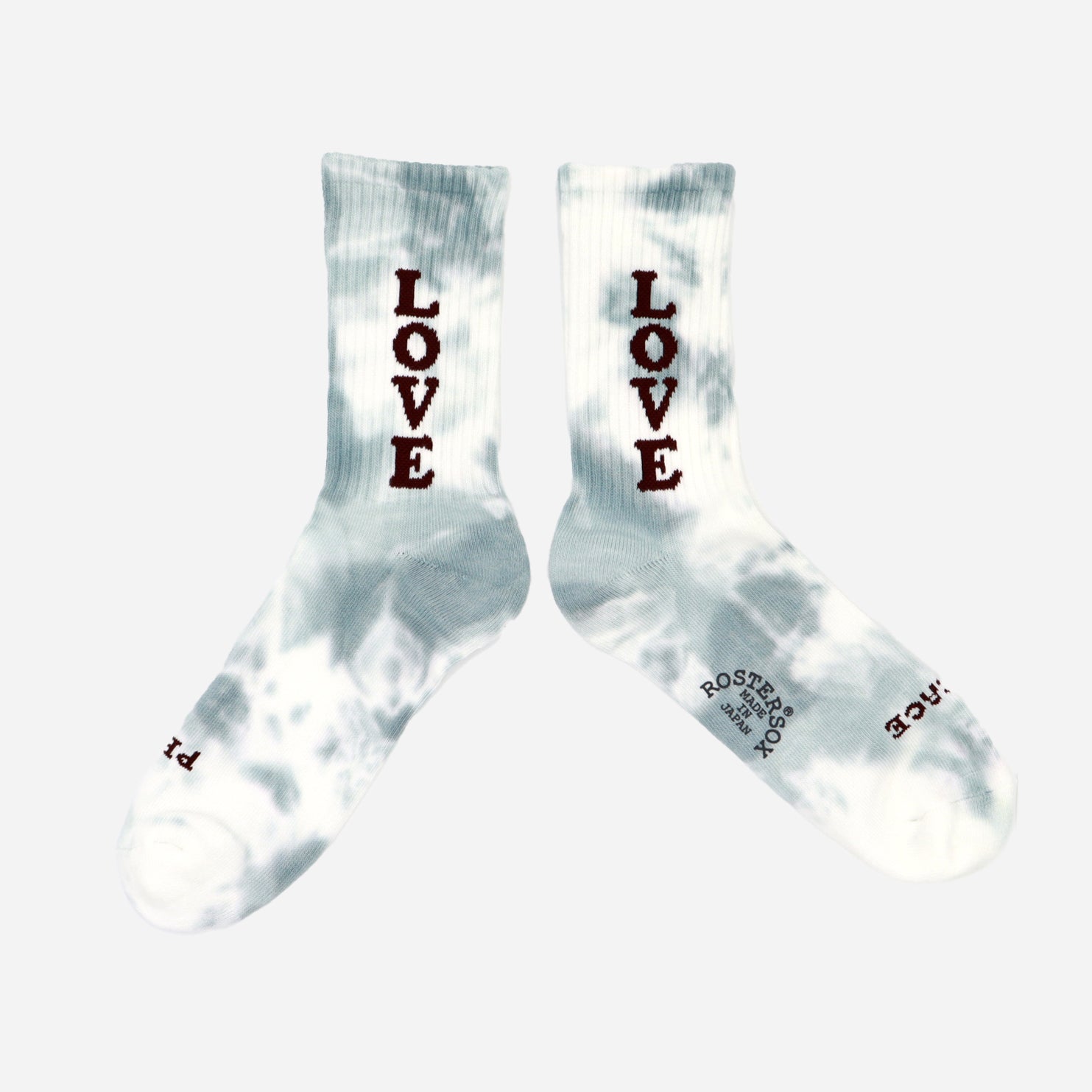 TIE DYE LOVE SOCK - BLUE