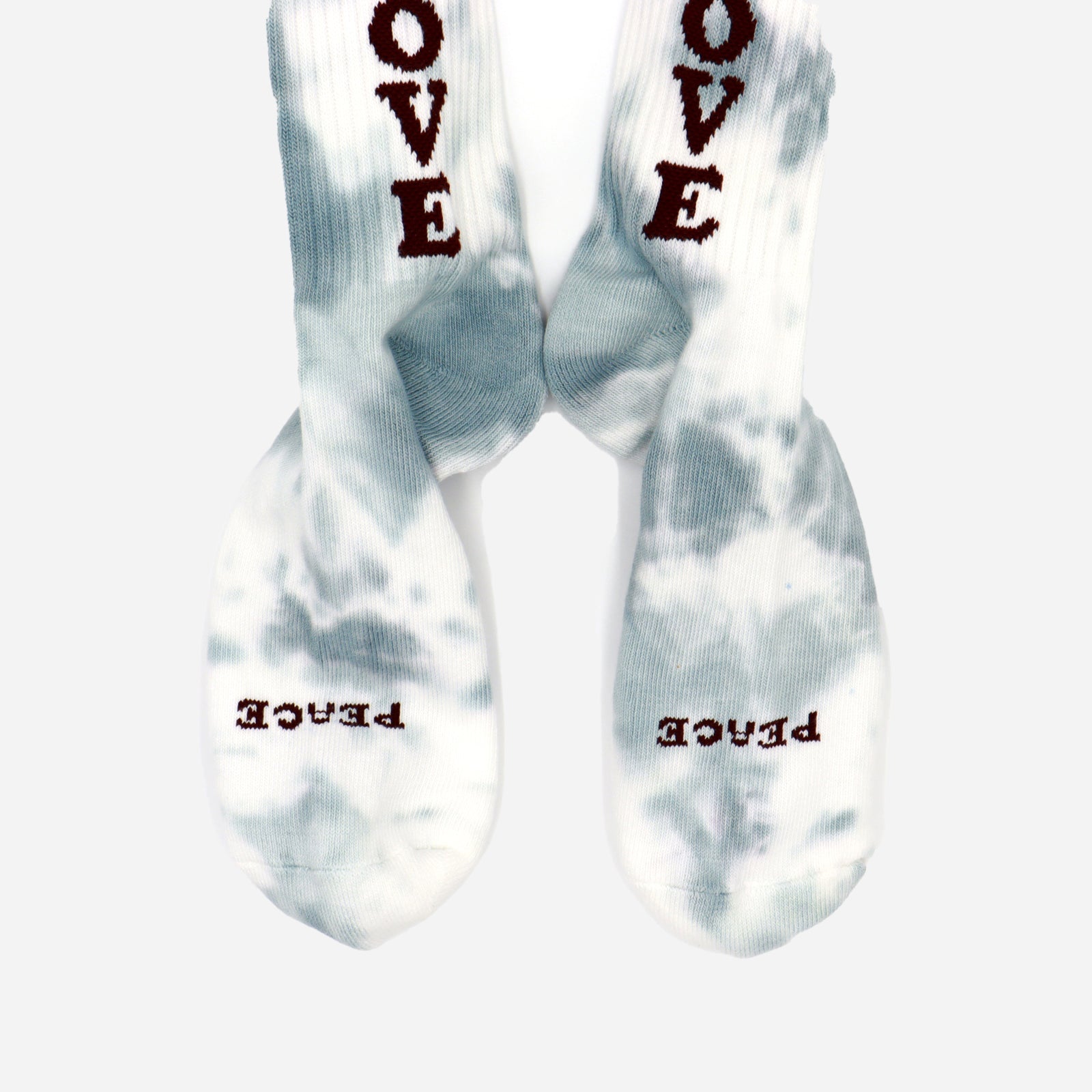 TIE DYE LOVE SOCK - BLUE