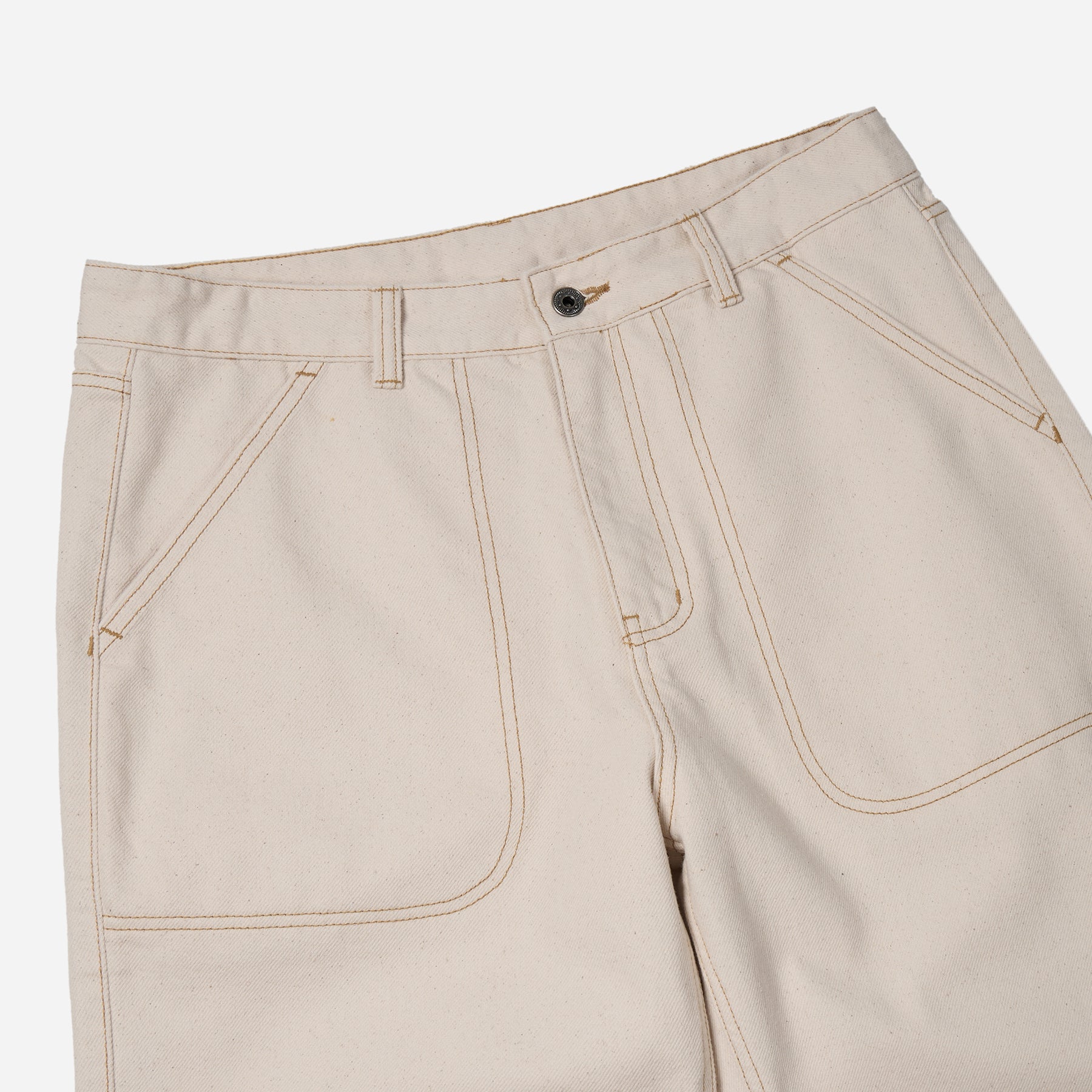 CP WIDE DENIM PANTS - NATURAL