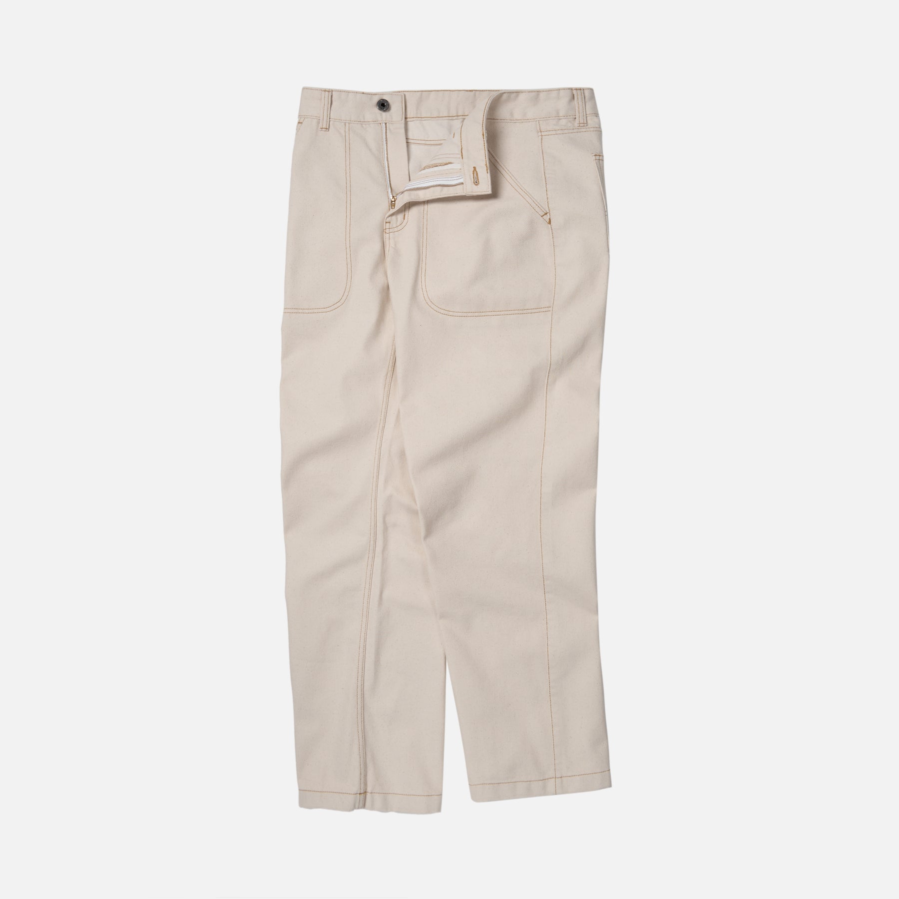 CP WIDE DENIM PANTS - NATURAL