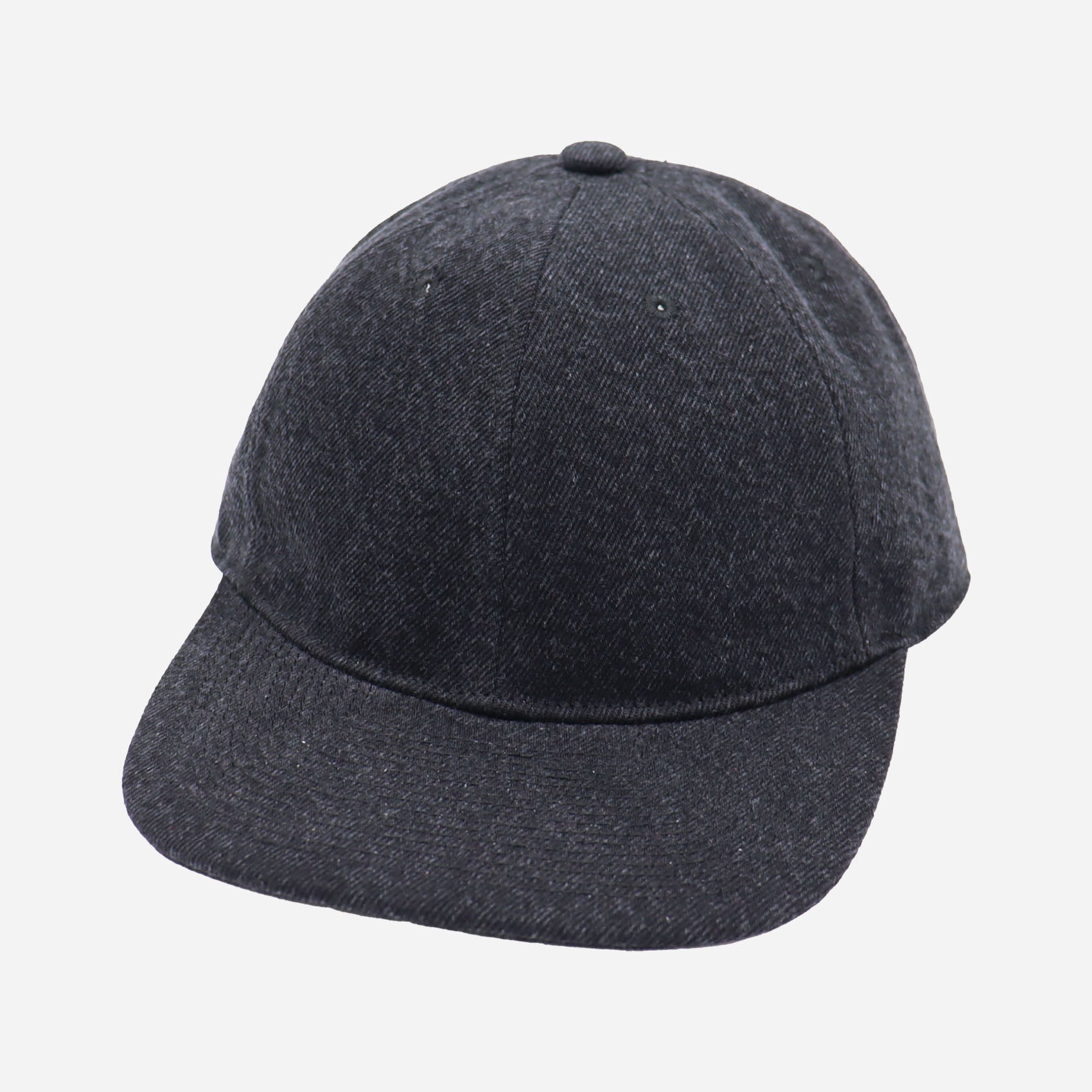WASHED DENIM CAP - BLACK