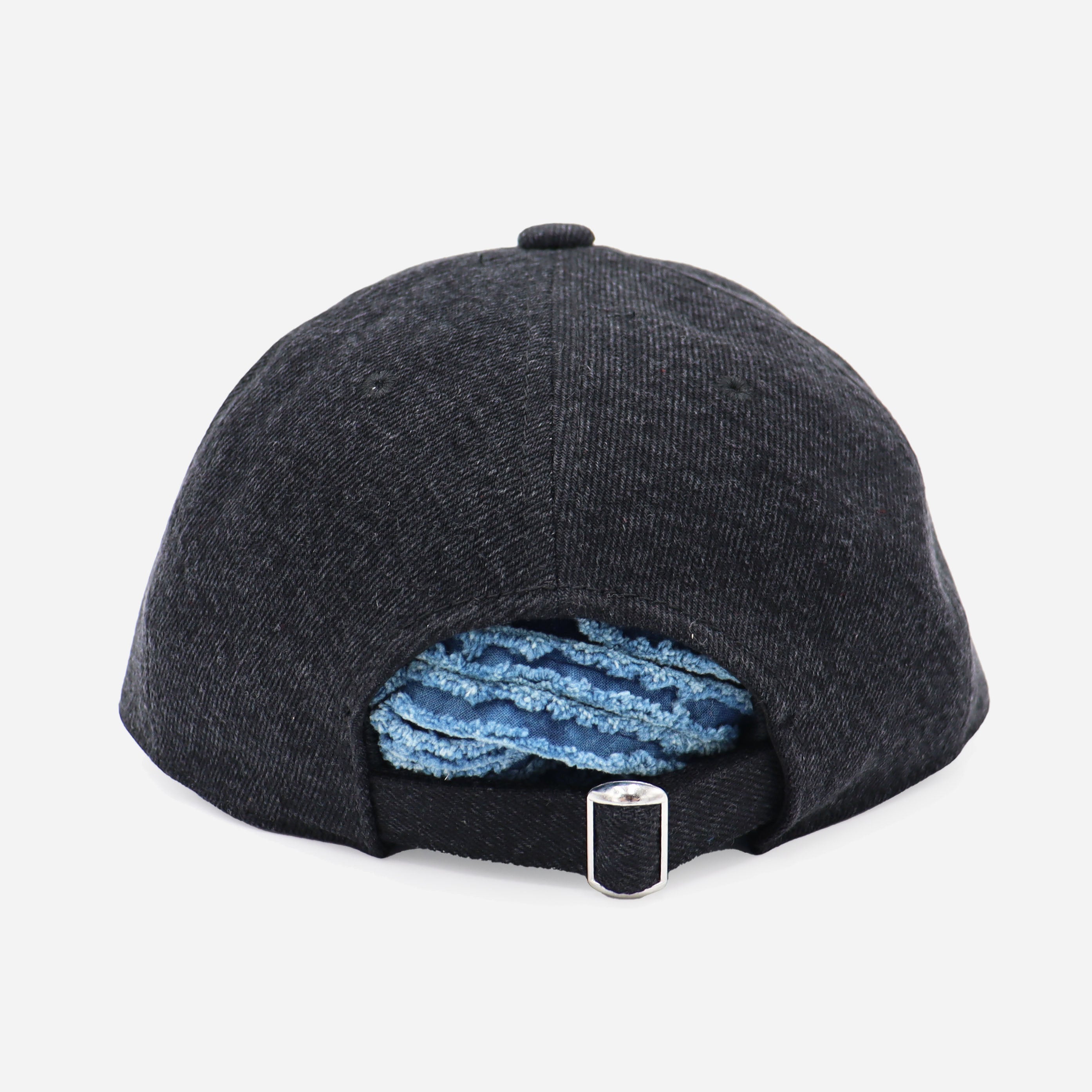 WASHED DENIM CAP - BLACK