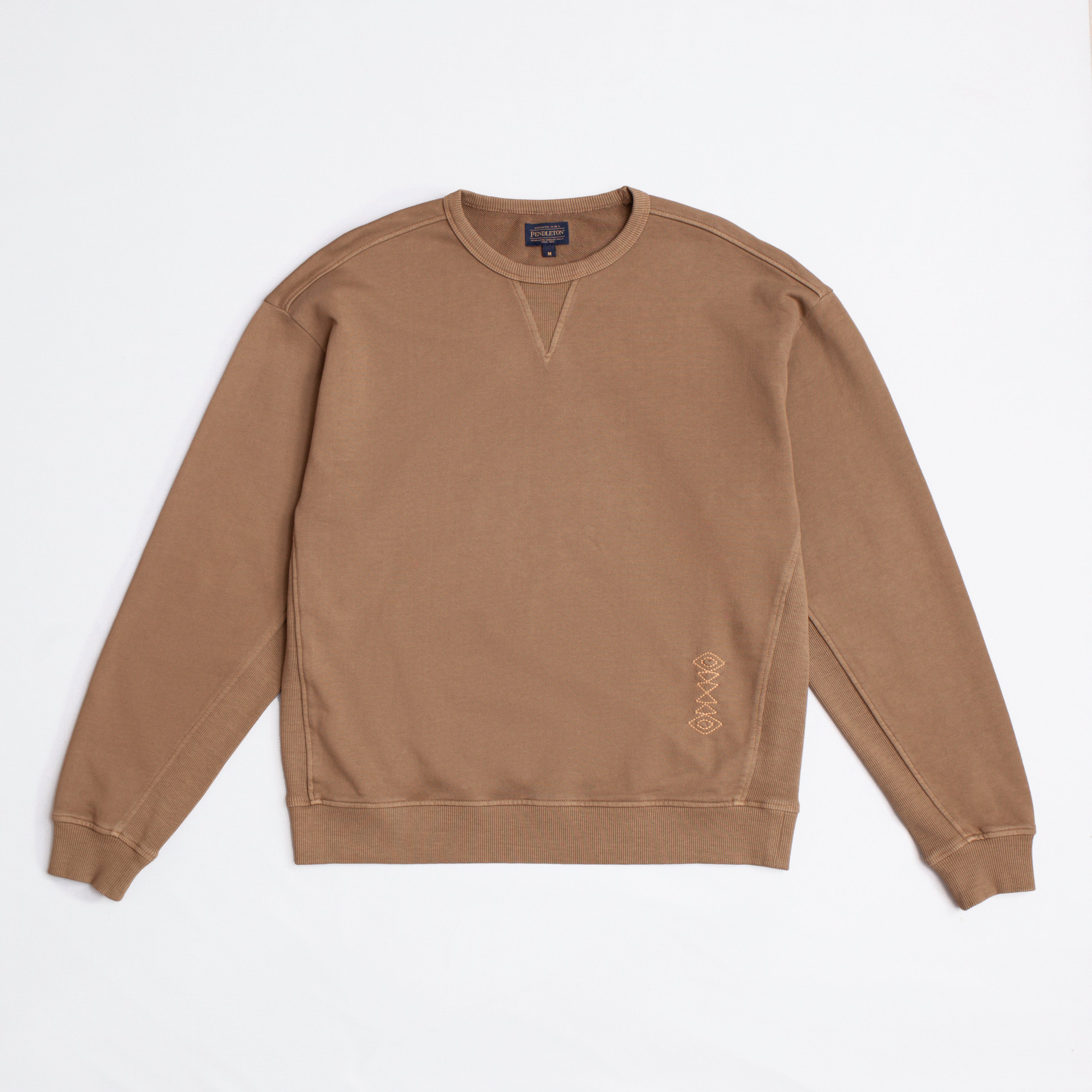 HARDING EMBRO SWEATSHIRT - KHAKI