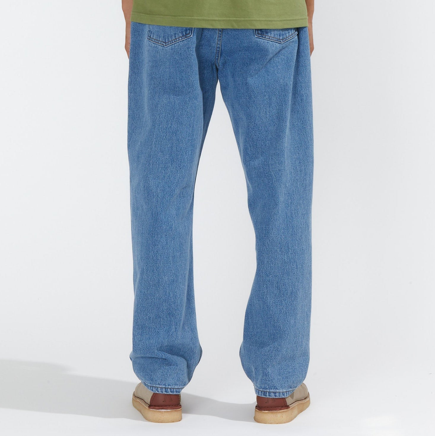 RELAXED DENIM JEANS - LIGHT BLEACHED WASH
