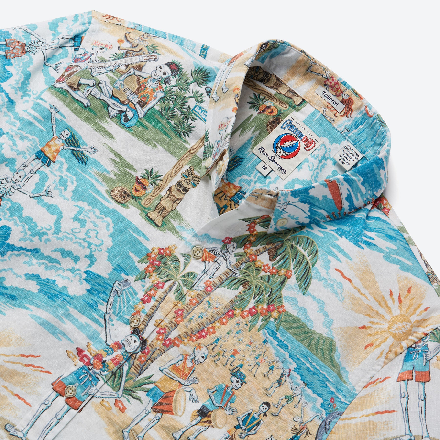 Grateful Dead Beach Party Tailored Buttonfront
