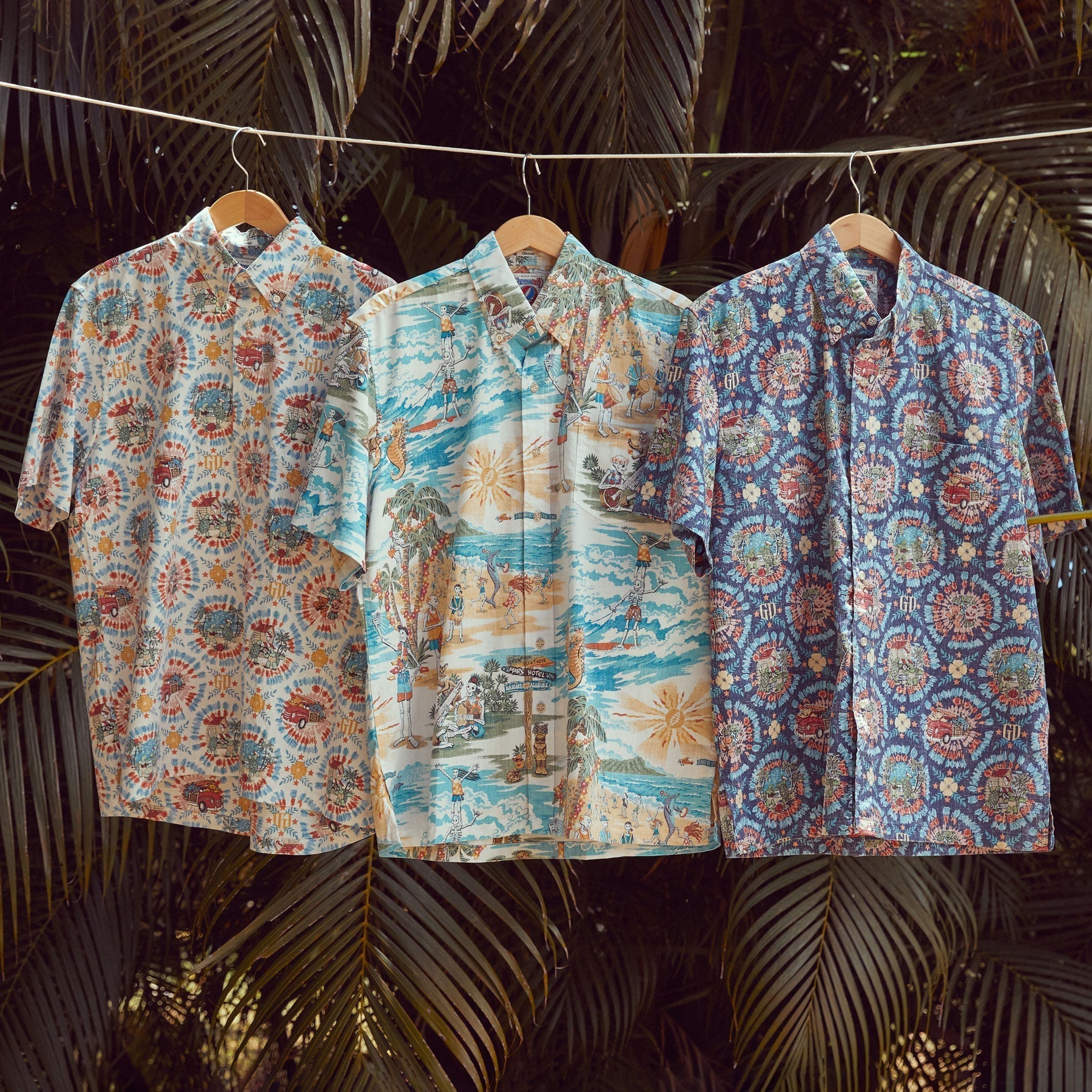 Grateful Dead Beach Party Tailored Buttonfront