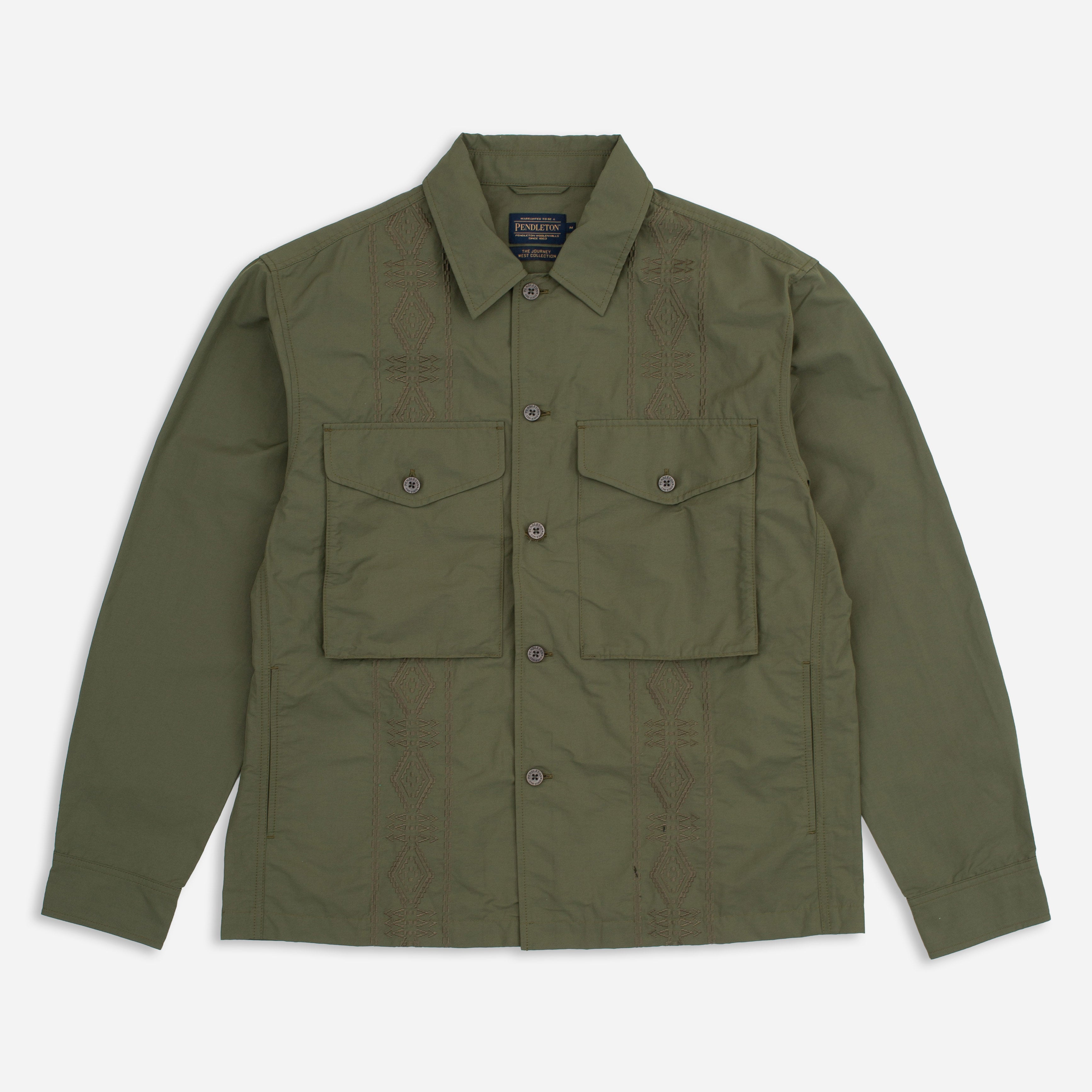 PARACHUTE OVERSHIRT - OLIVE