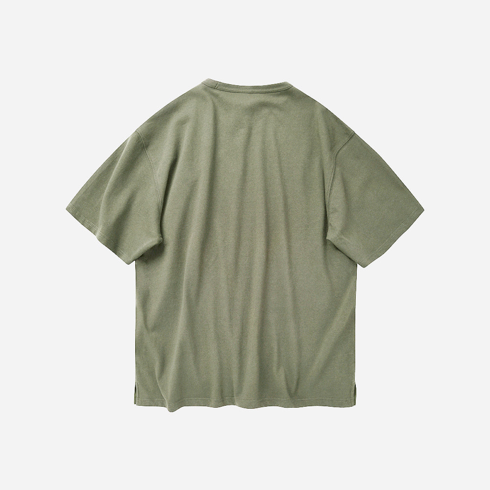 OG DOUBLE RIB OVERSIZED TEE - MUD