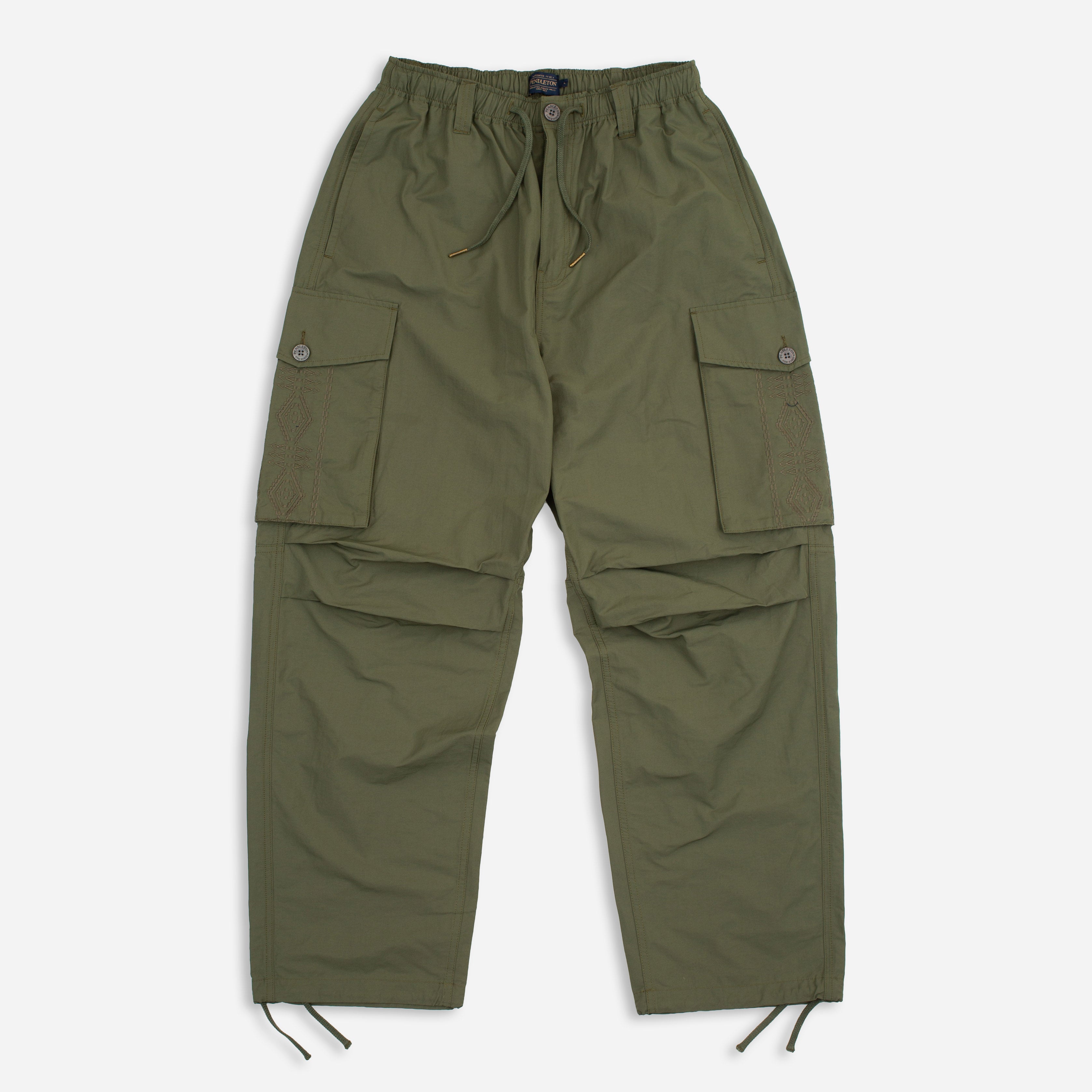 PARACHUTE CARGO PANTS - OLIVE