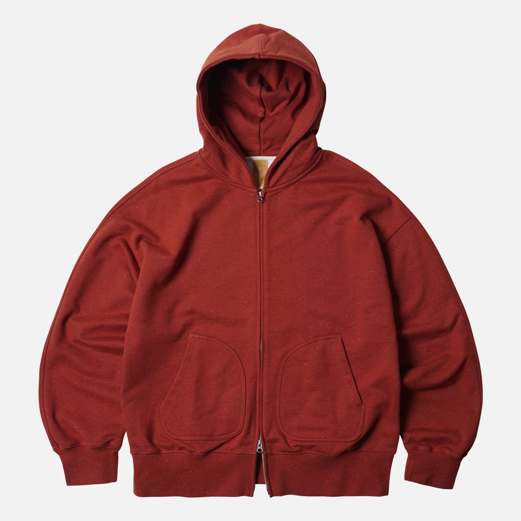 OG BOCACI HEAVYWEIGHT HOOD ZIPUP PARKA - BRICK