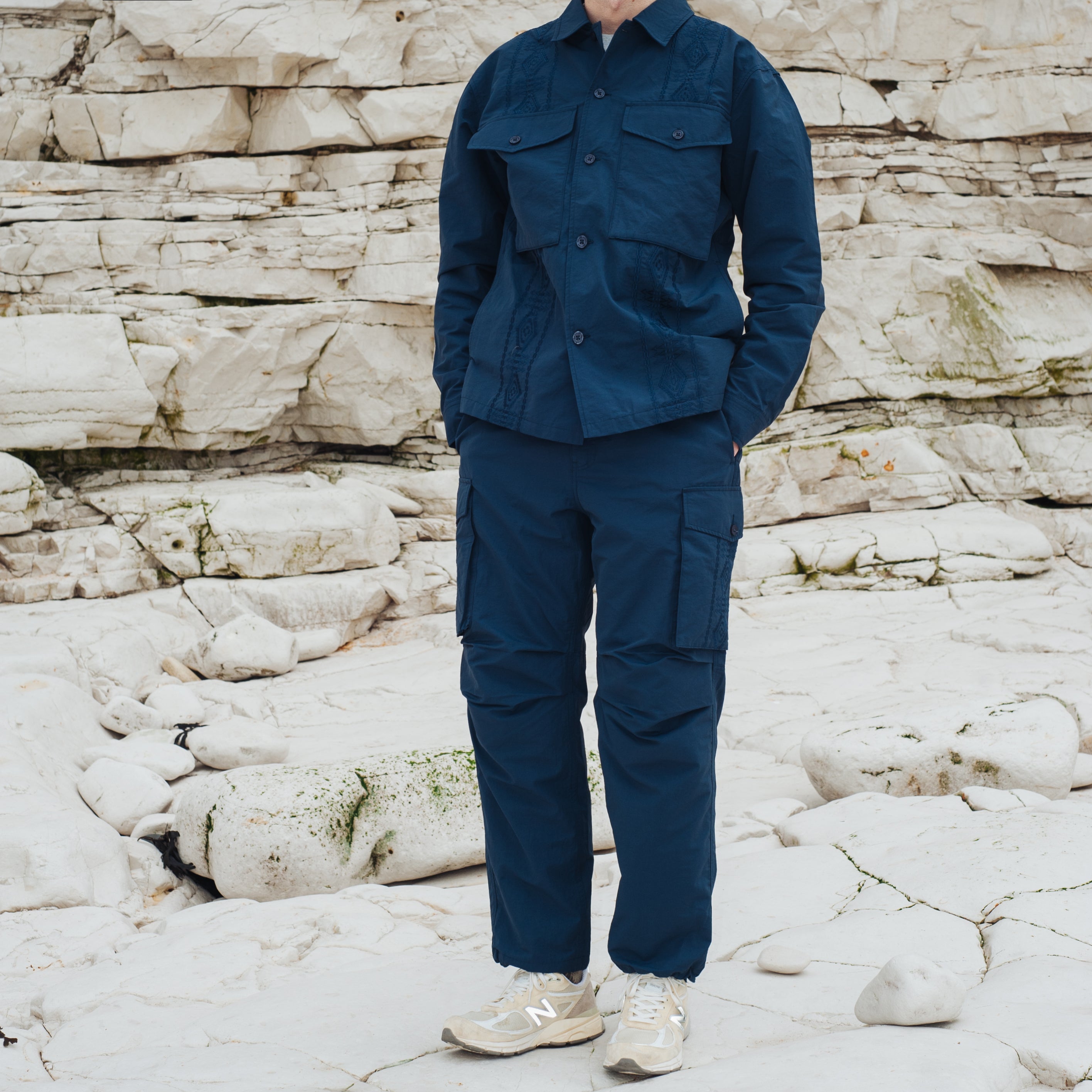 PARACHUTE OVERSHIRT - NAVY