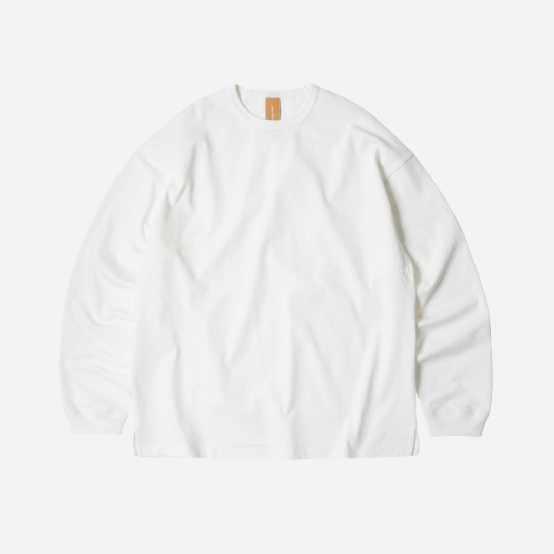 OG DOUBLE RIB L/S T-SHIRT - WHITE
