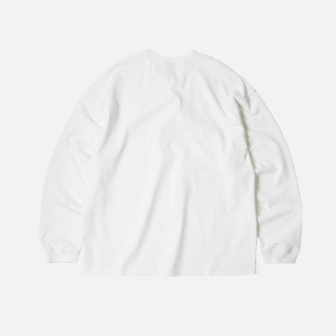 OG DOUBLE RIB L/S T-SHIRT - WHITE