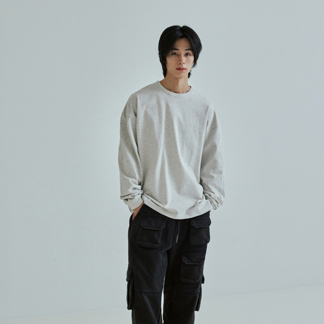 OG DOUBLE RIB L/S T-SHIRT - WHITE