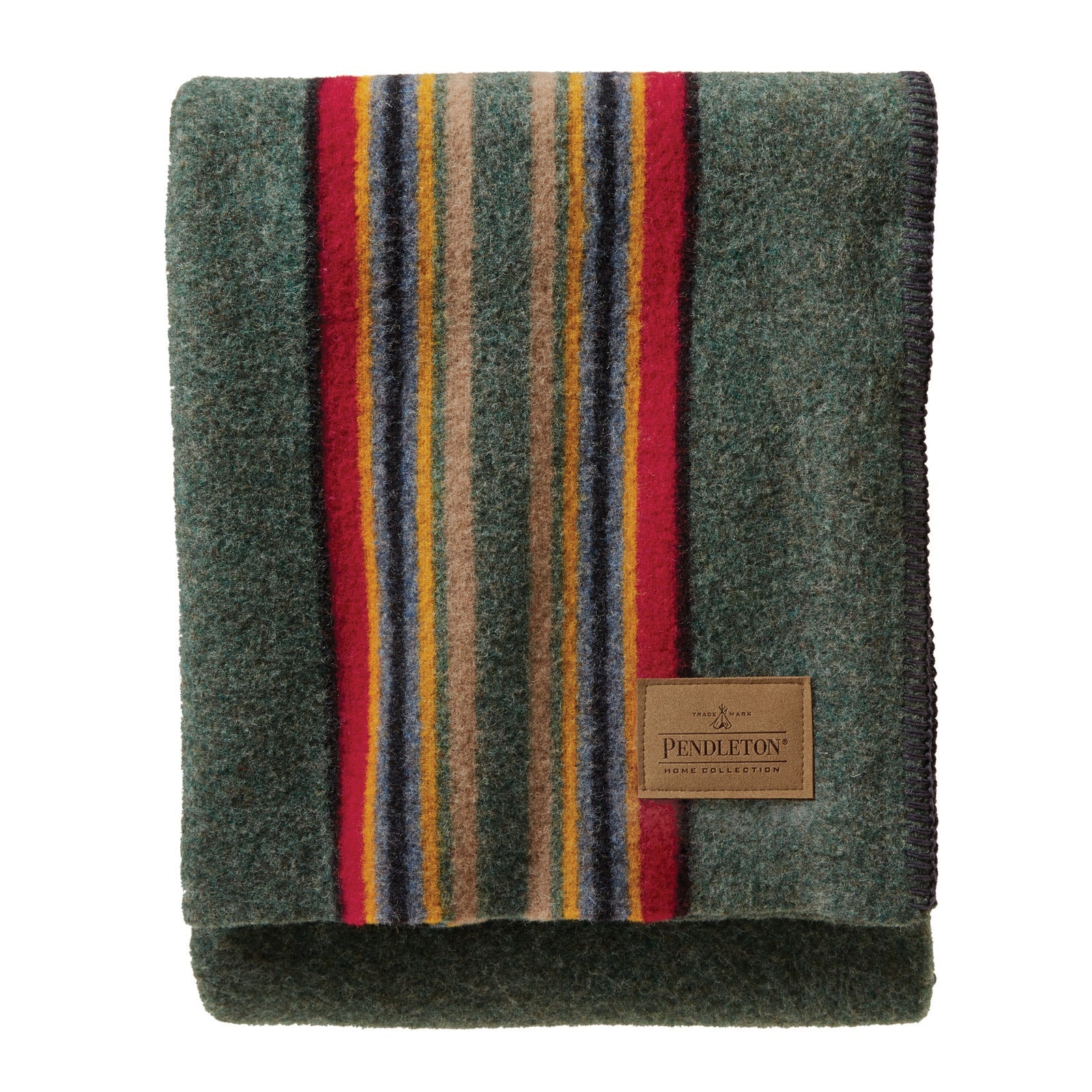 YAKIMA CAMP BLANKET - GREEN HEATHER