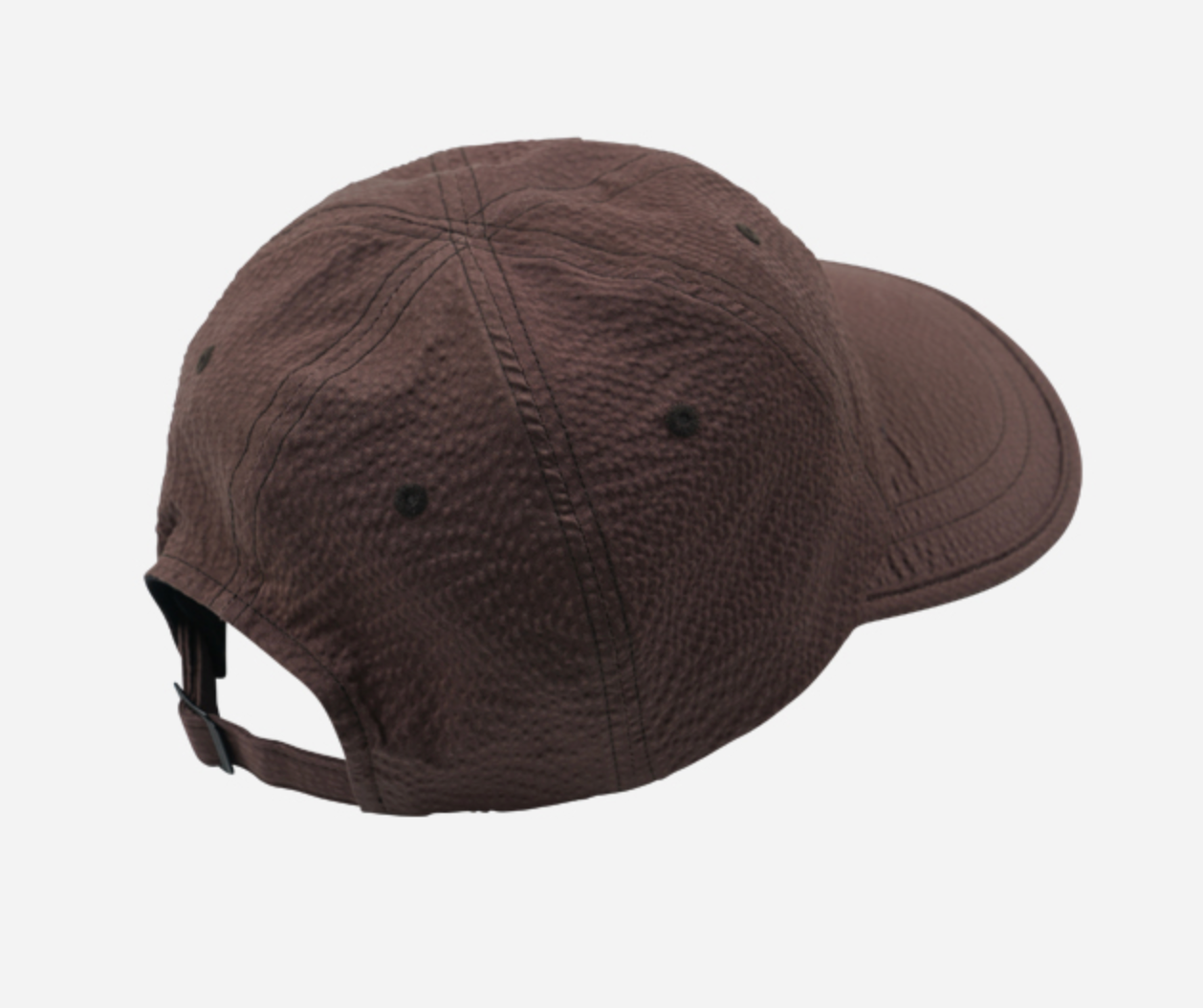 SEERSUCKER FEATHER CAP - BROWN