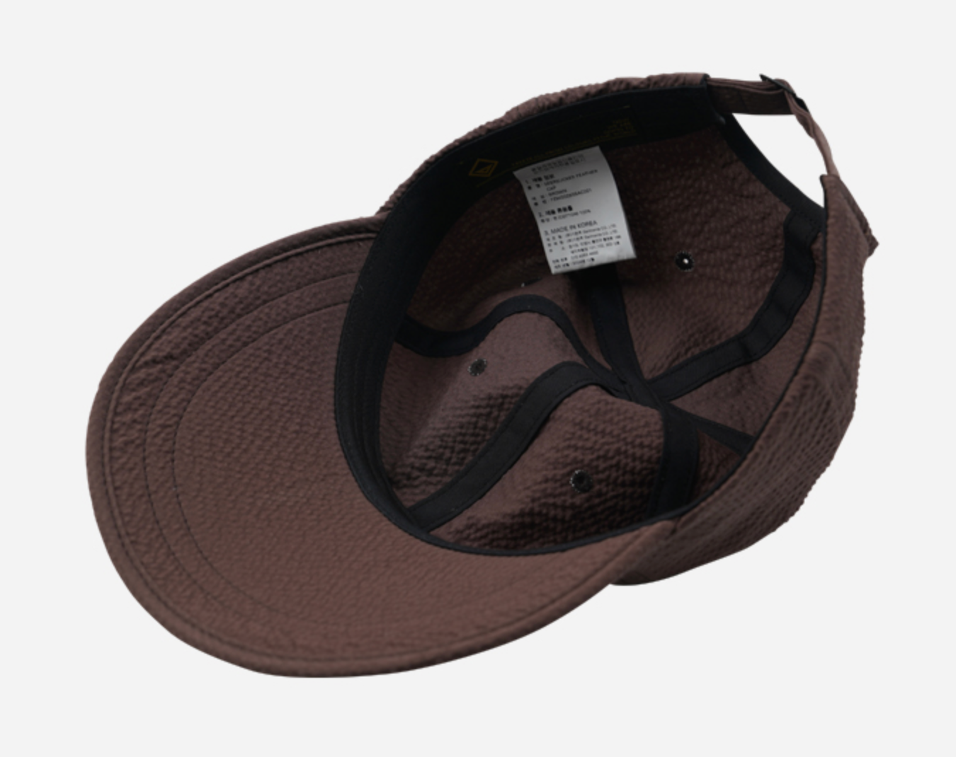 SEERSUCKER FEATHER CAP - BROWN