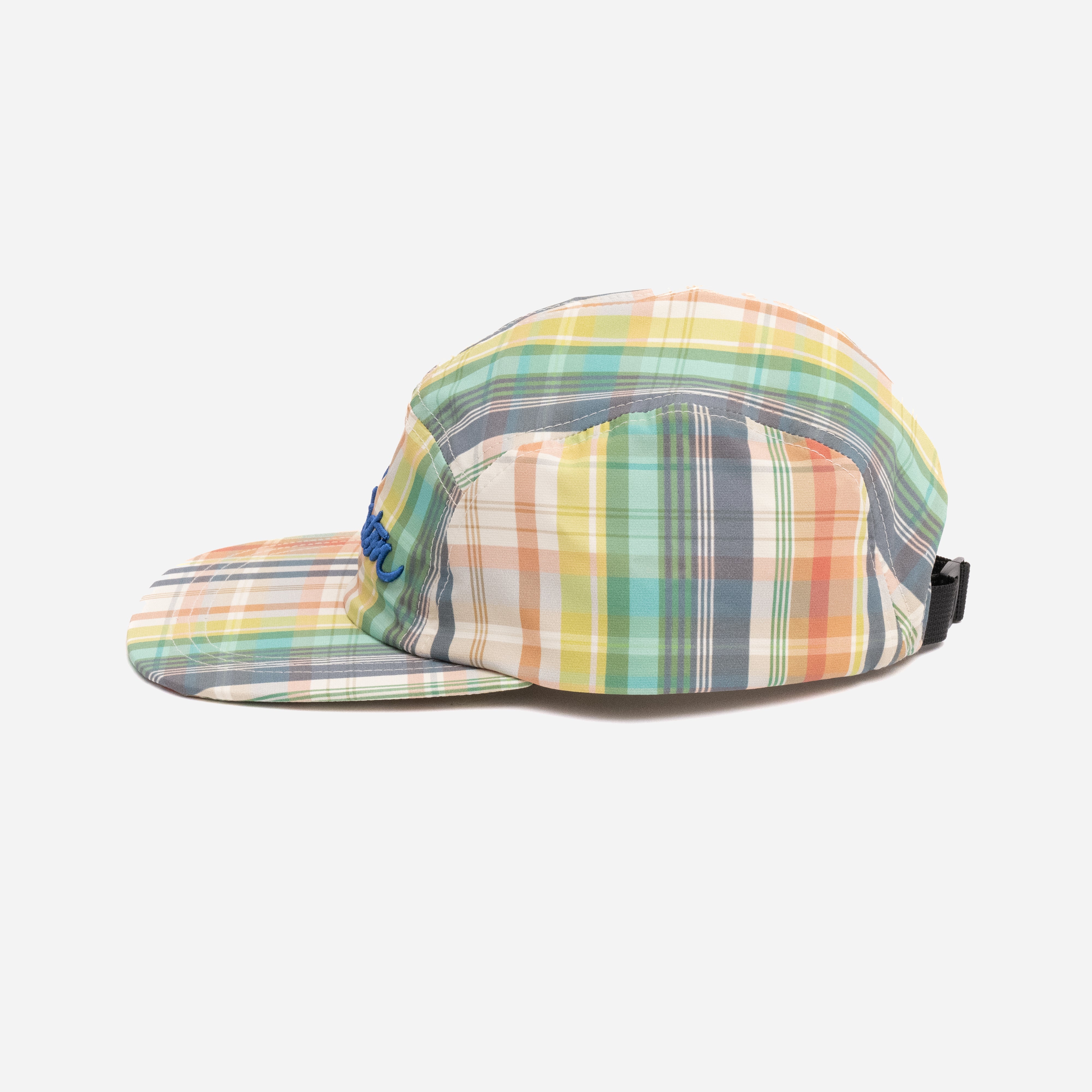 JET CAP - GREEN/IVORY MADRAS