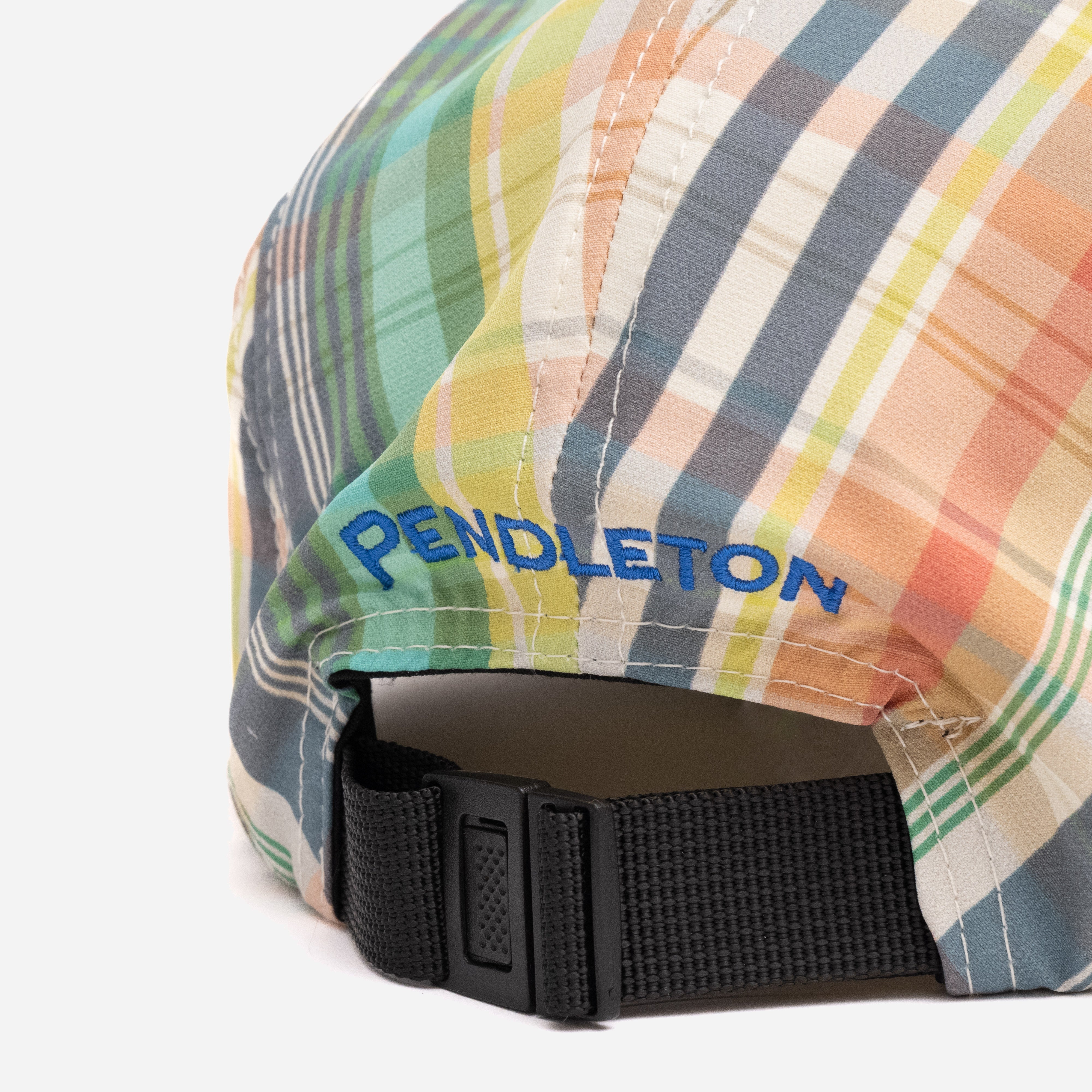 JET CAP - GREEN/IVORY MADRAS