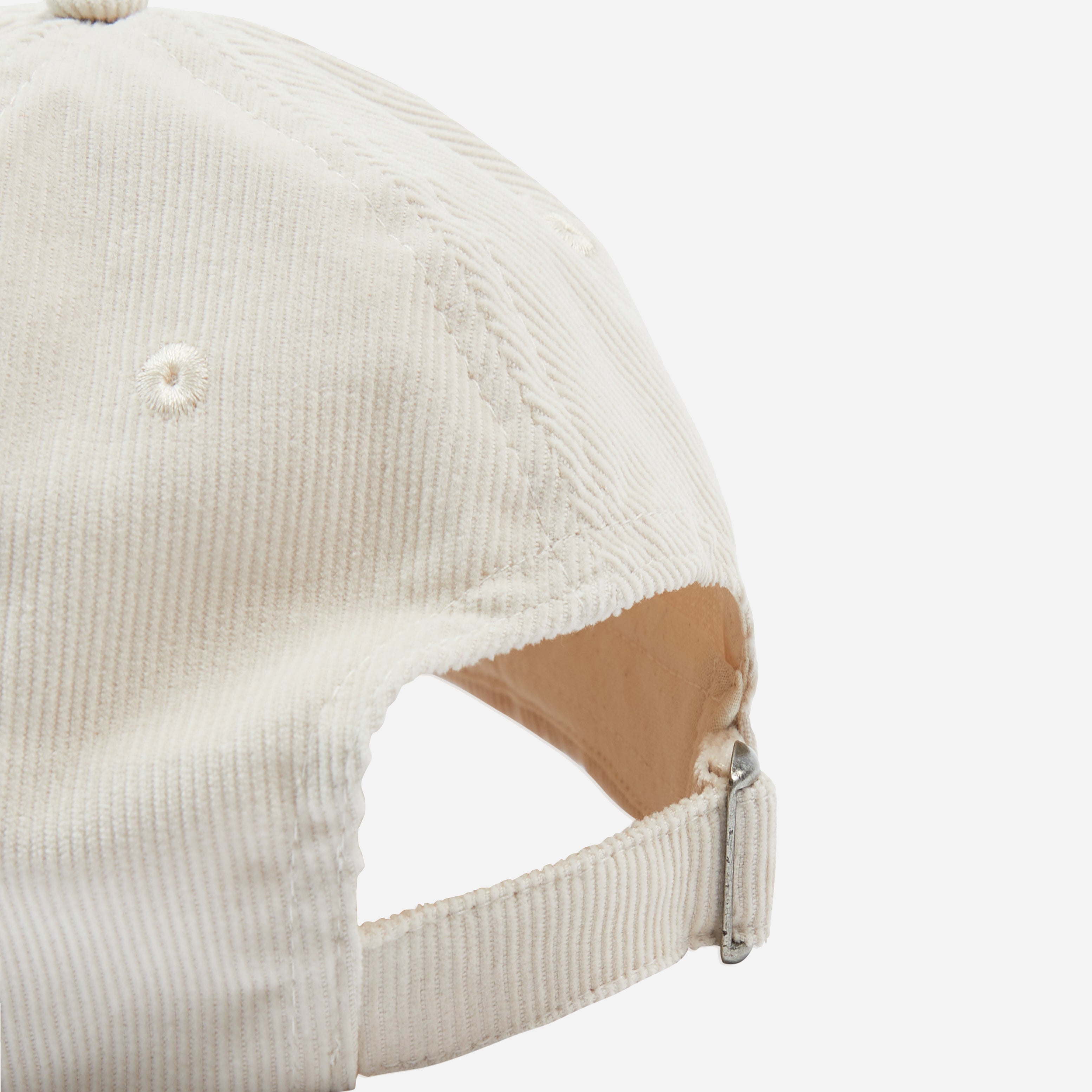 APPLIQUE LINEN CAP - ECRU