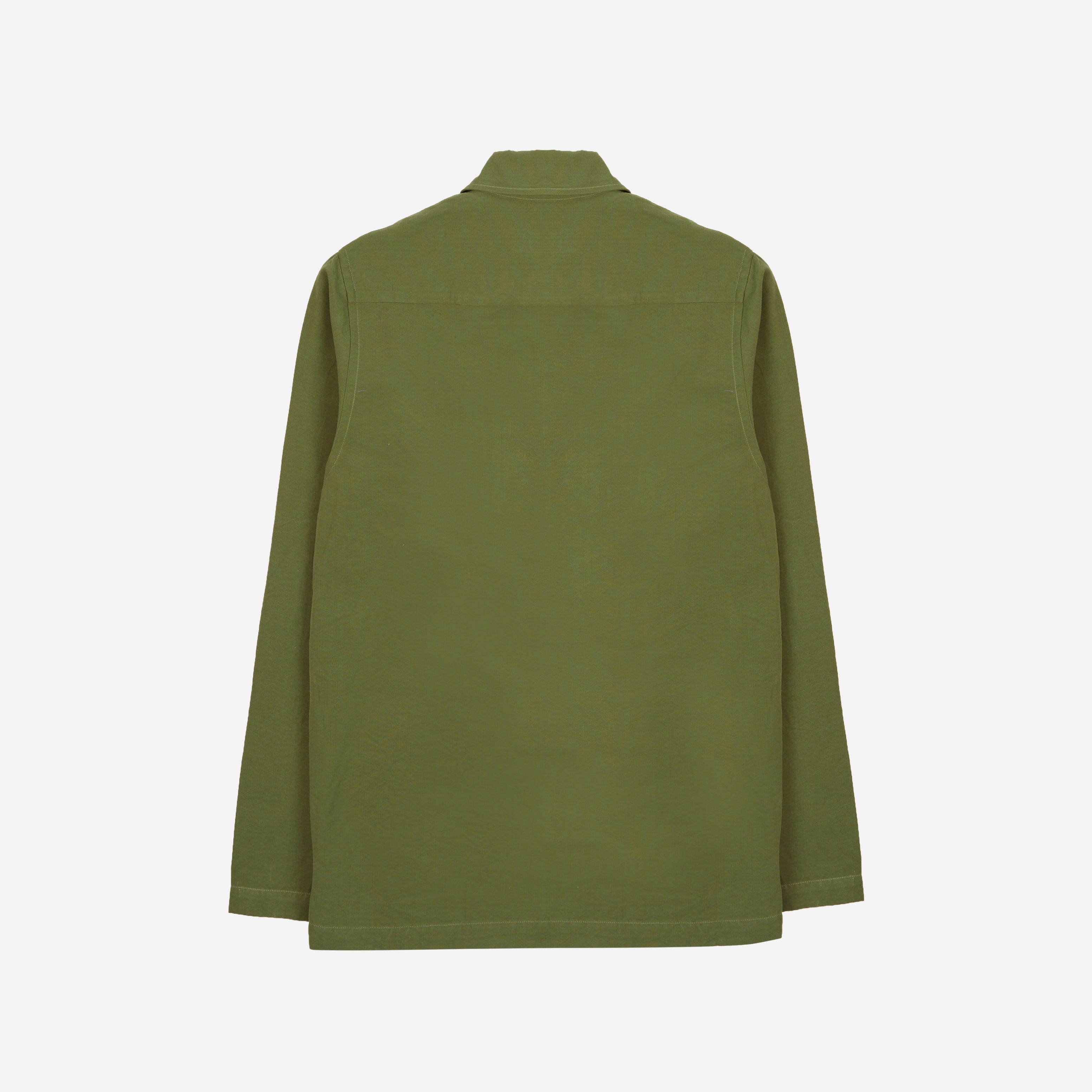 MAP POCKET POPOVER SHIRT - OLIVE