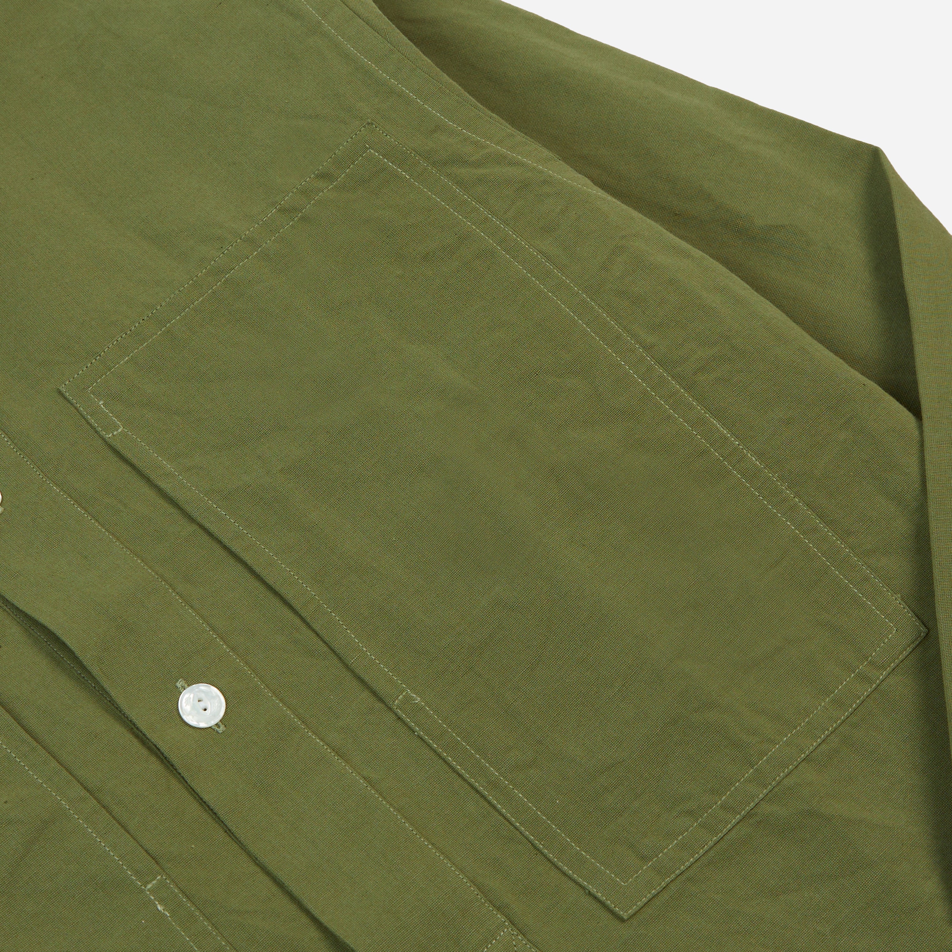 MAP POCKET POPOVER SHIRT - OLIVE