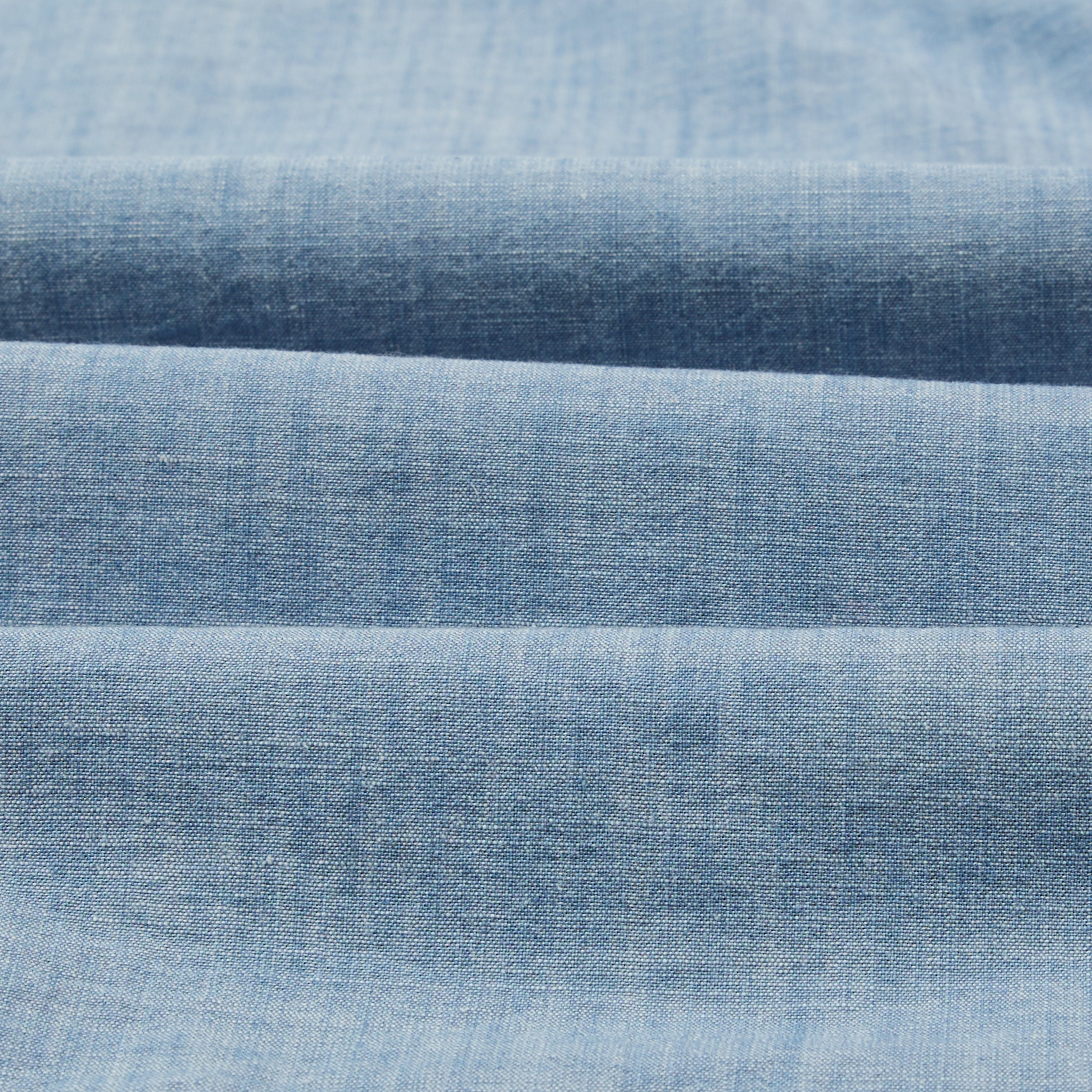 CUBAN CHAMBRAY SHIRT - BLEACH WASH