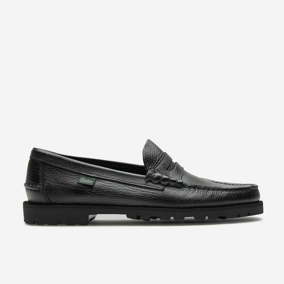 CORAUX LEATHER LOAFER - NOIR/NOIR