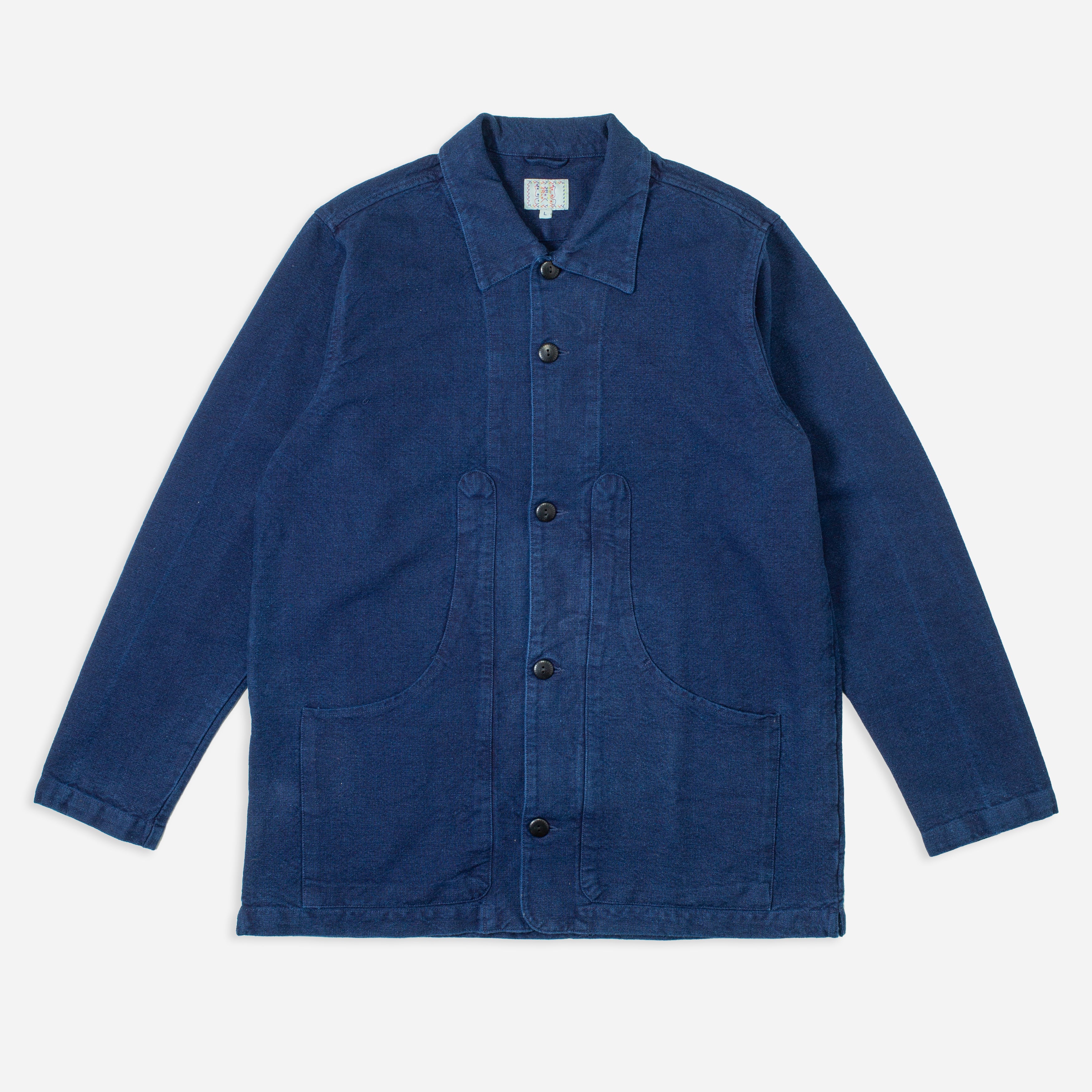 RUSTIC PLAIN WEAVE HUNTING JACKET - INDIGO
