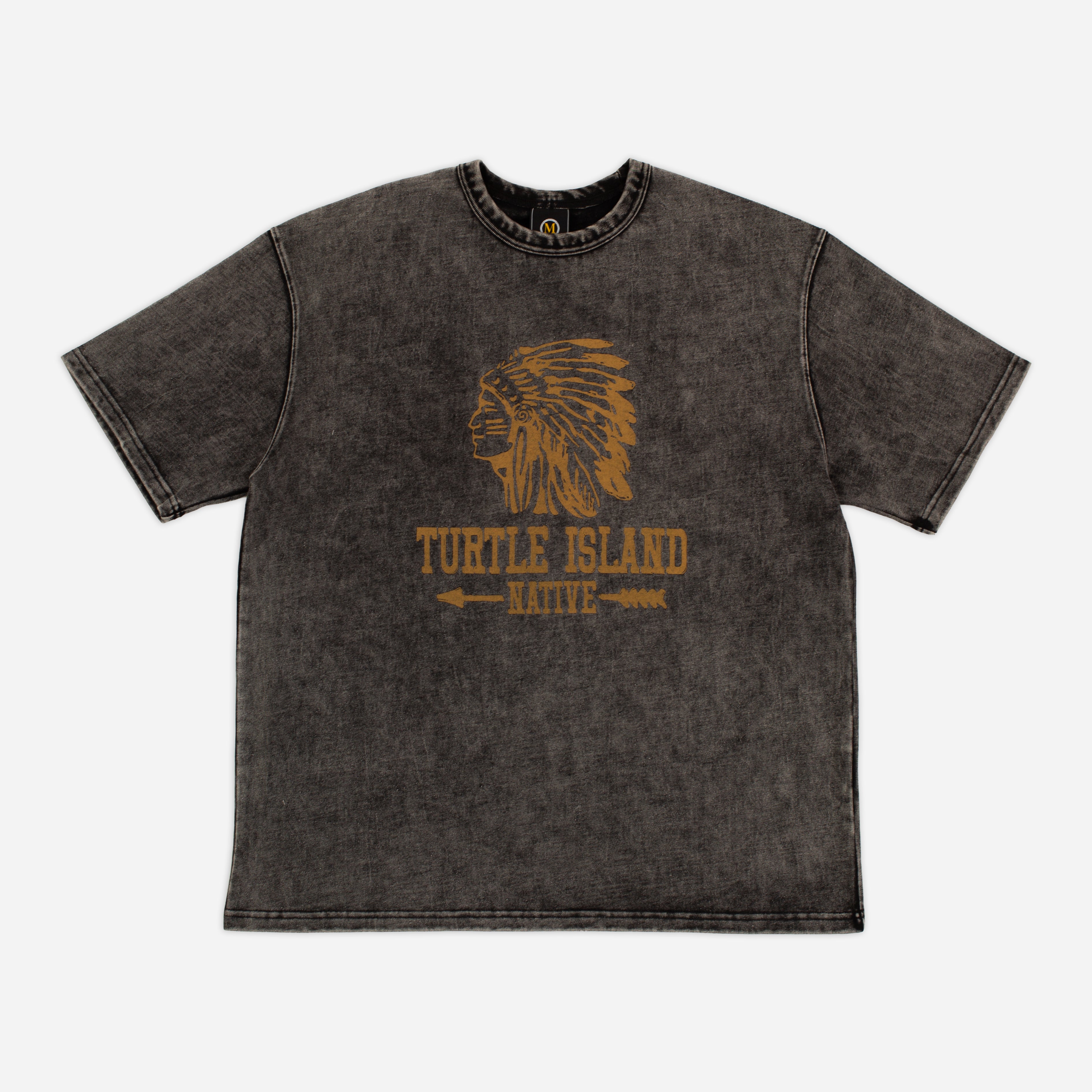 TURTLE ISLAND T-SHIRT - RUSTY BLACK