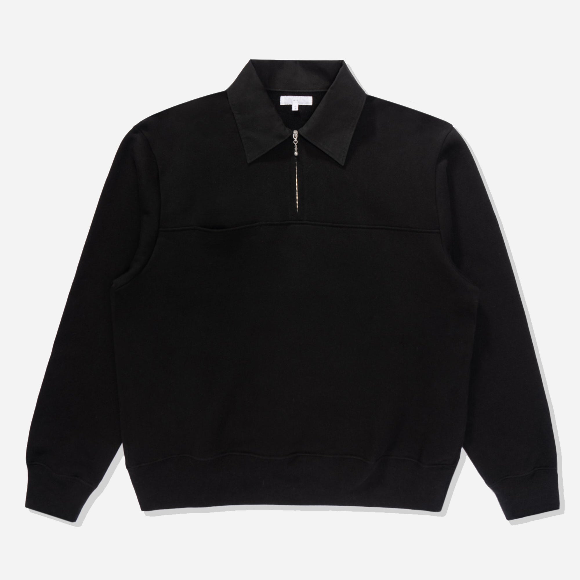 ANDERSON QUARTER ZIP SWEAT - BLACK