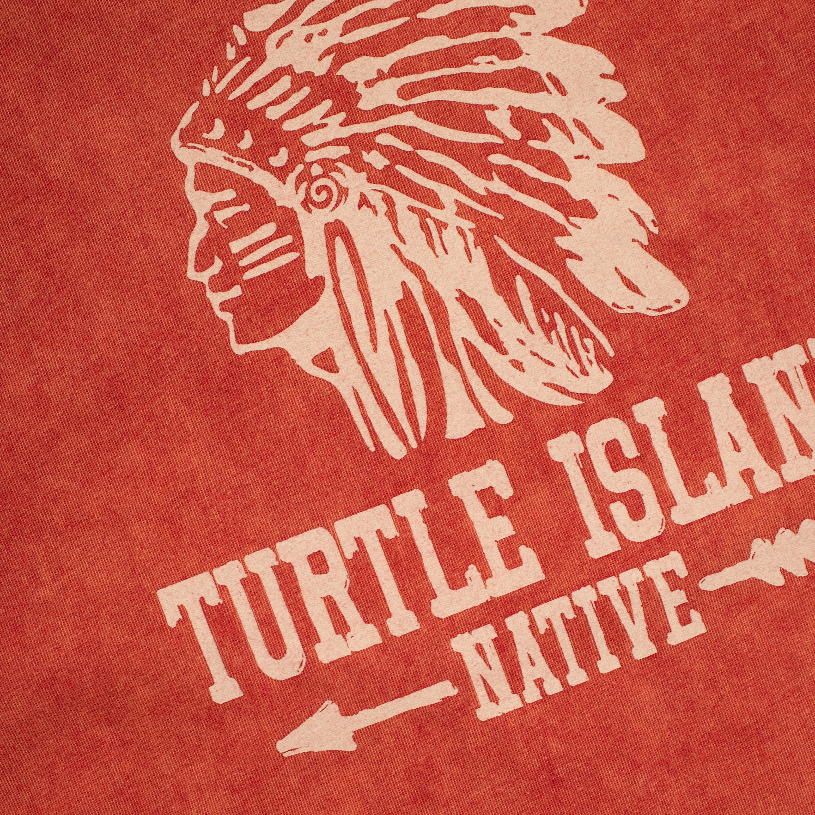 TURTLE ISLAND T-SHIRT - RUSTY RED