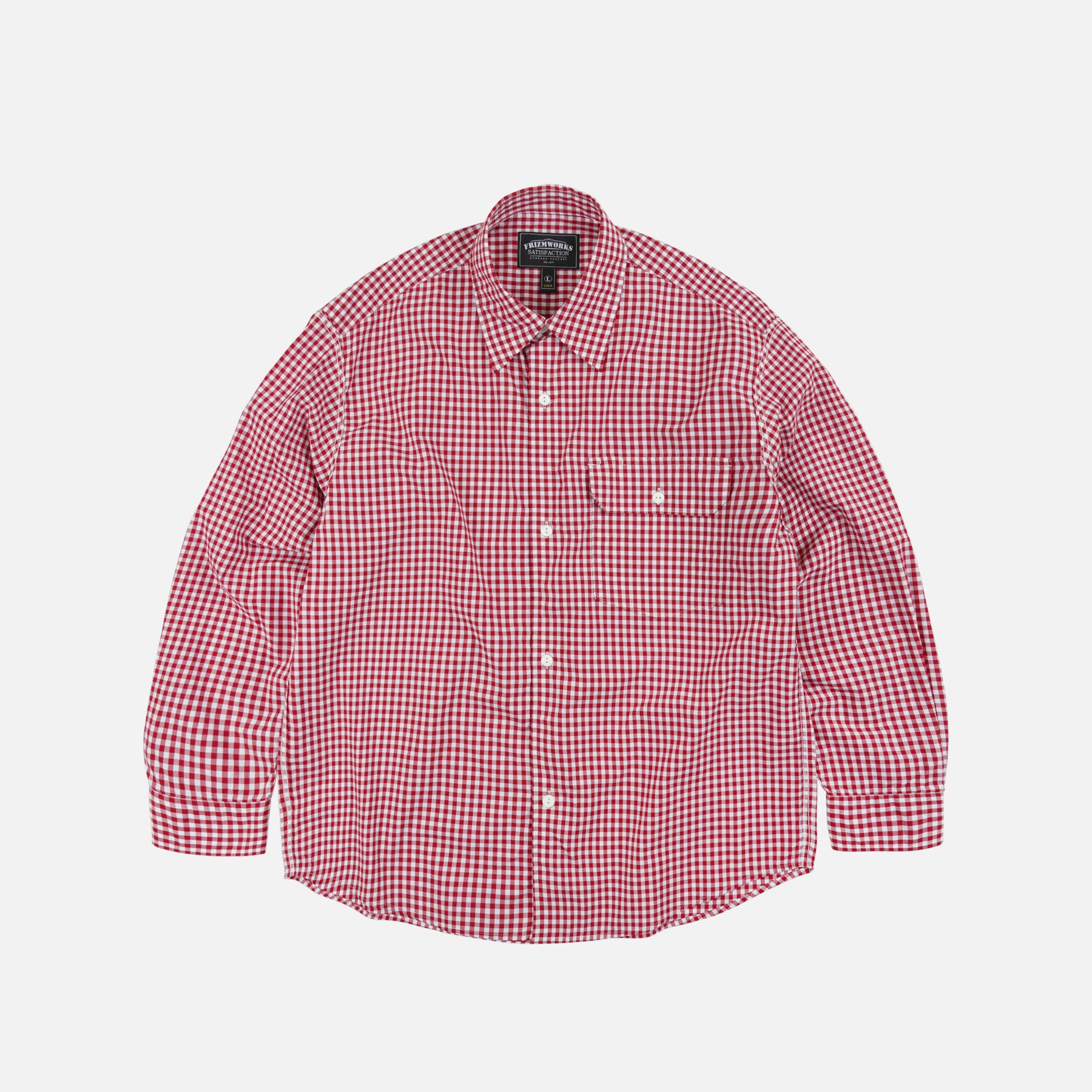EASE GINGHAM CHECK SHIRT - RED