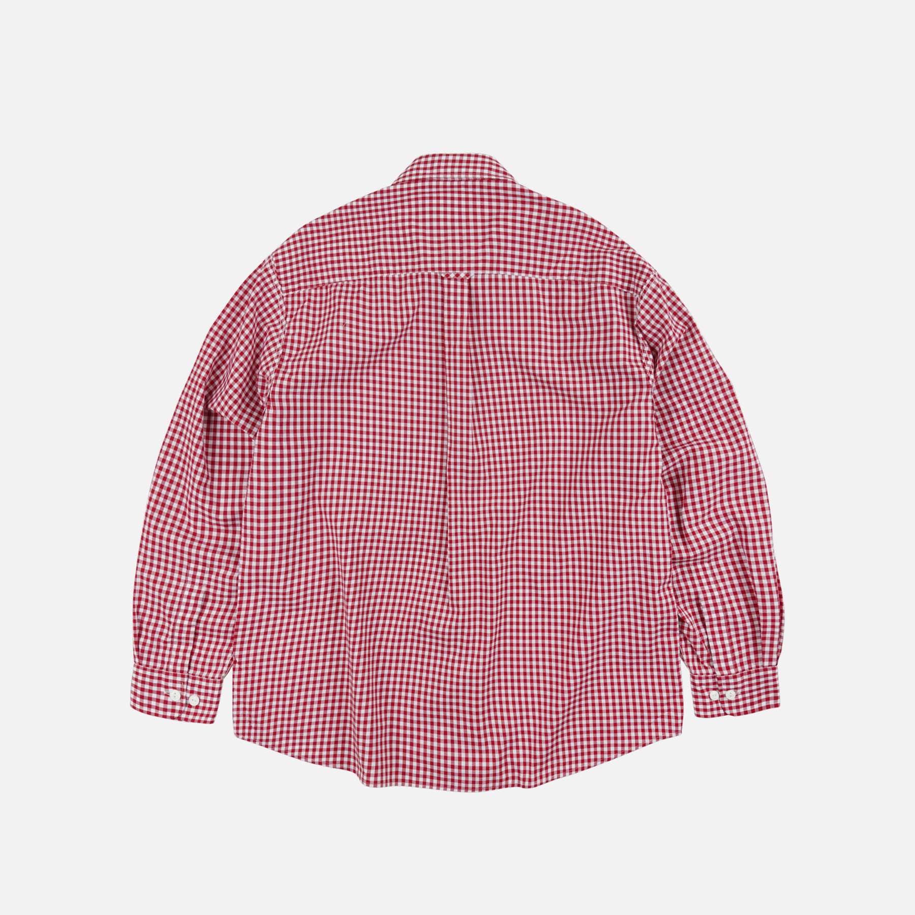EASE GINGHAM CHECK SHIRT - RED