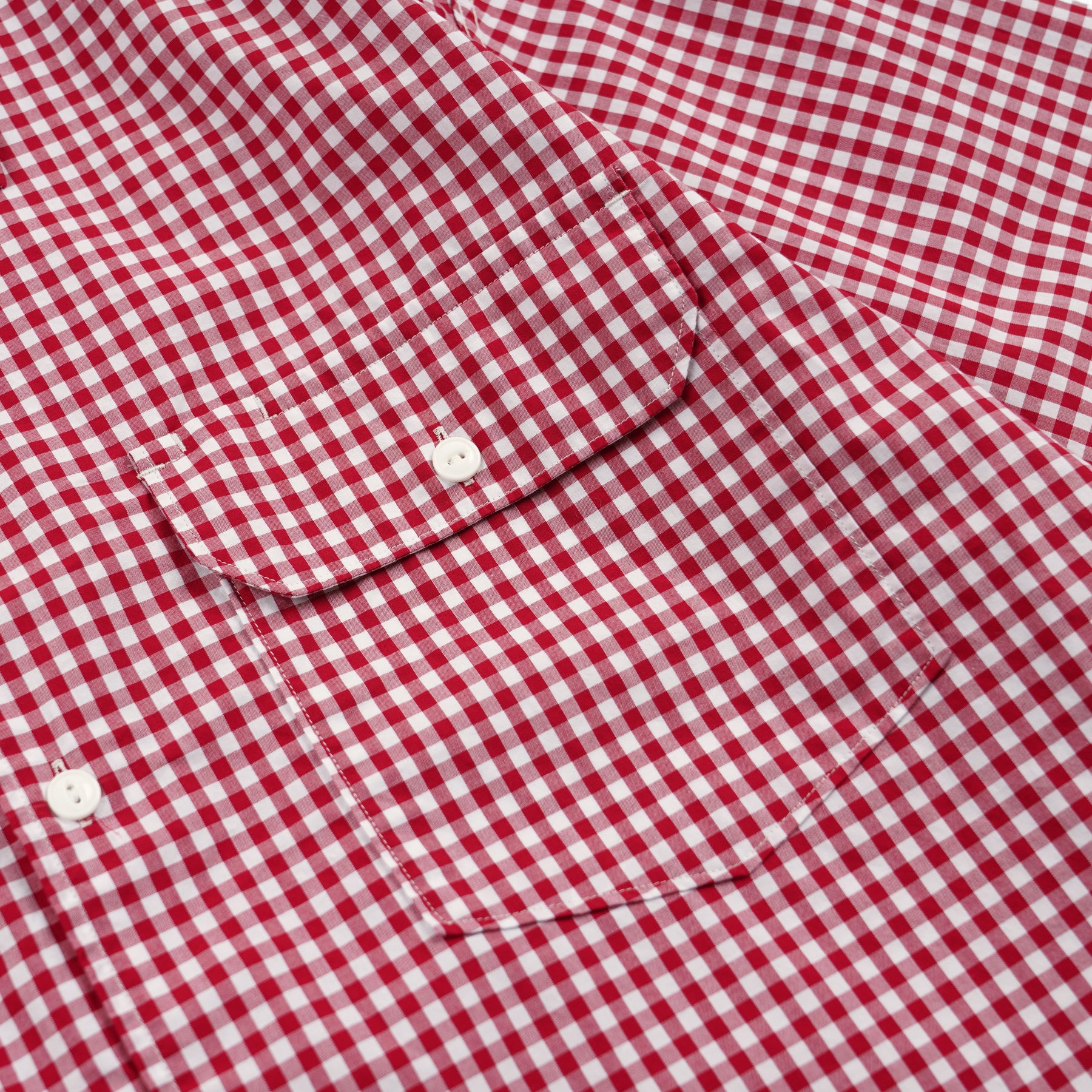 EASE GINGHAM CHECK SHIRT - RED