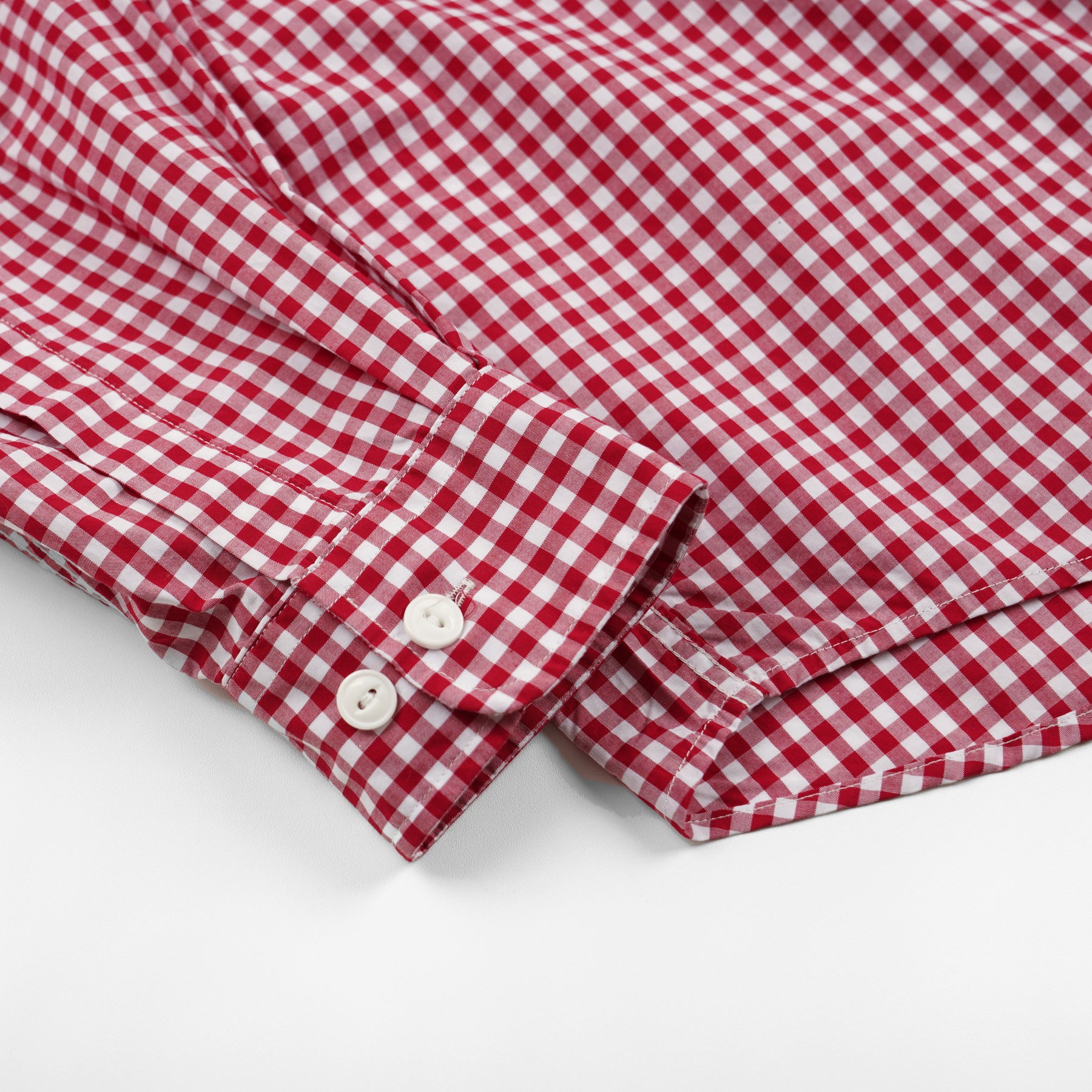 EASE GINGHAM CHECK SHIRT - RED