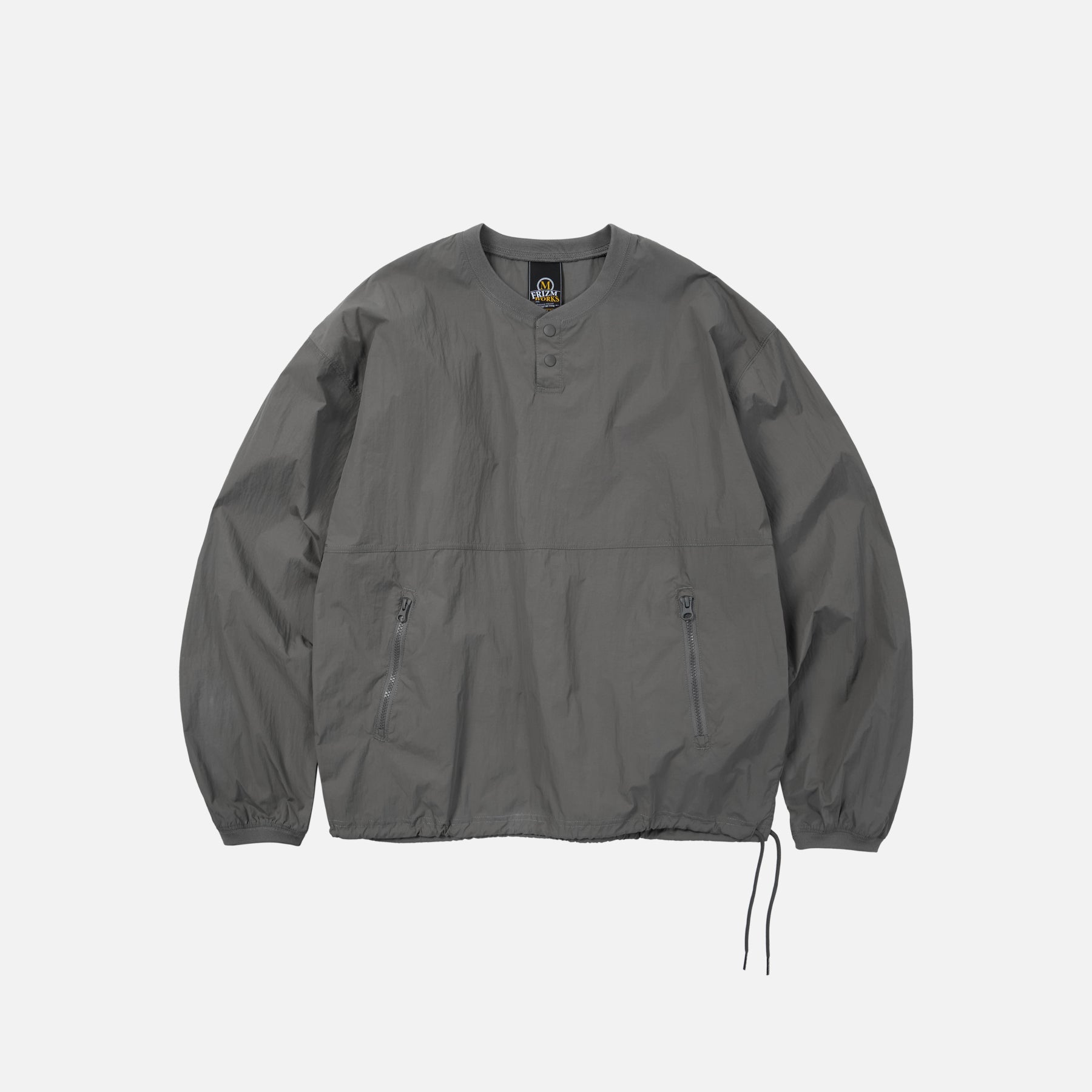 NYLON POCKET PULLOVER SWEATER - DEEP GRAY