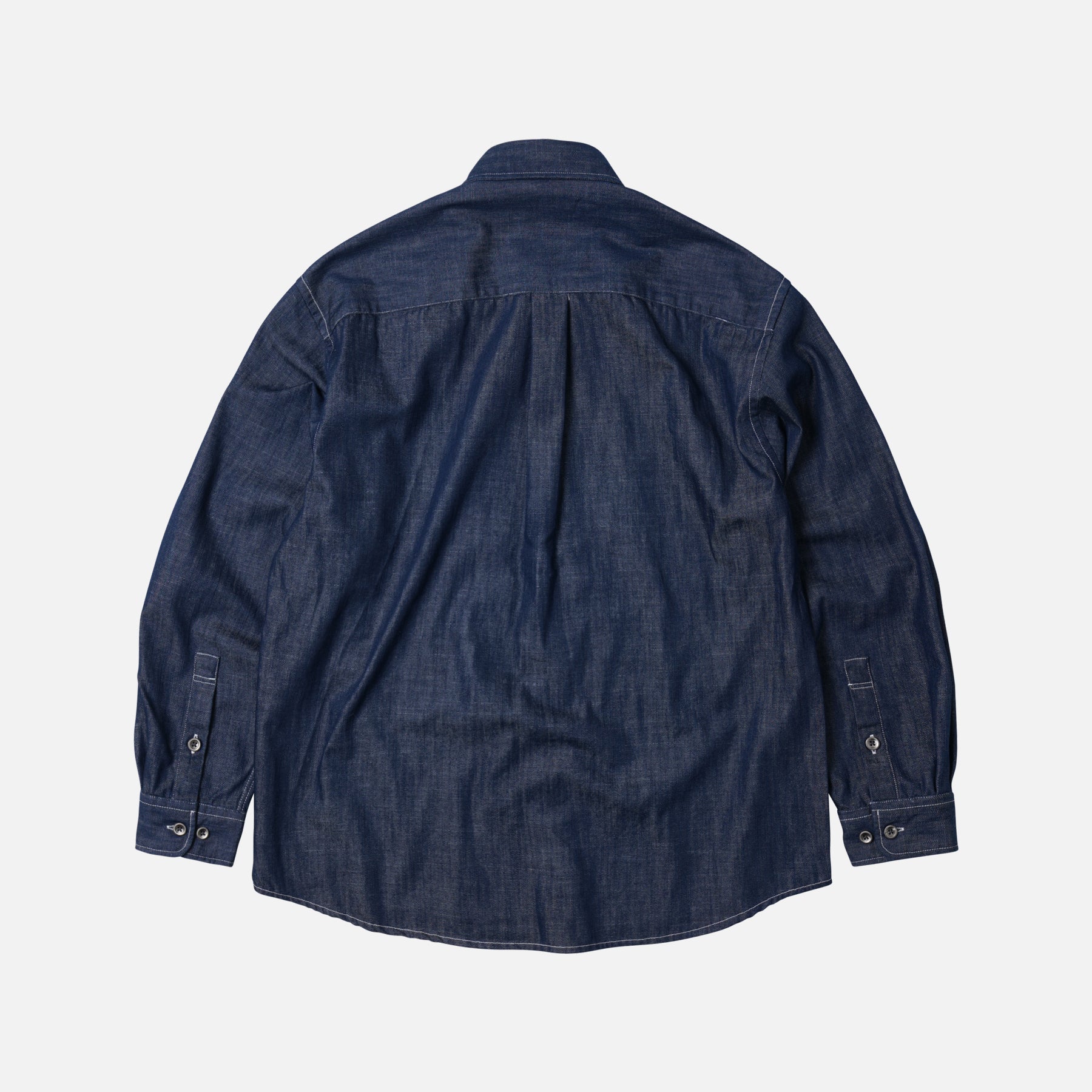 DENIM CARPENTER POCKET WORK SHIRT - INDIGO STRIPE