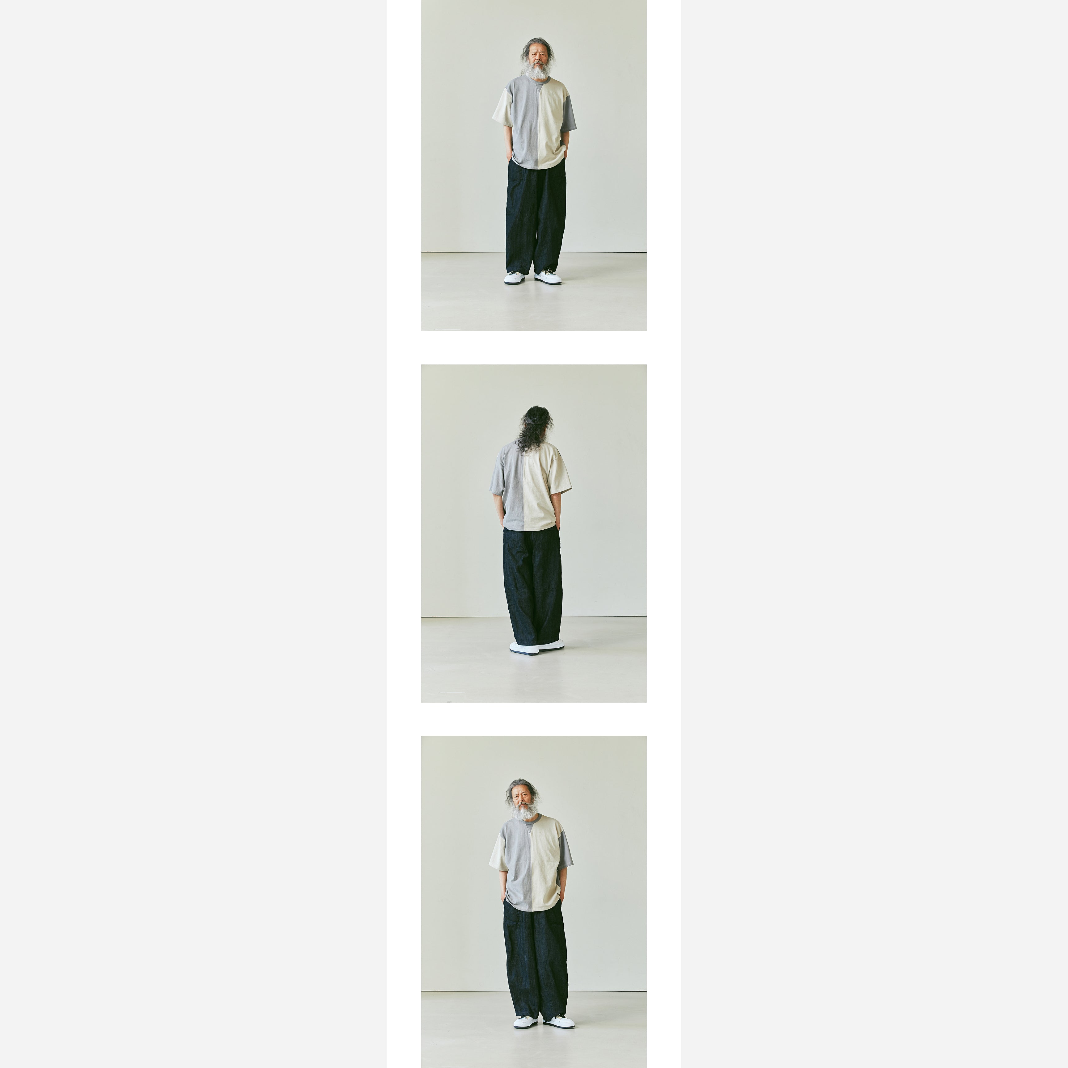 DENIM BALLOON PANTS - INDIGO