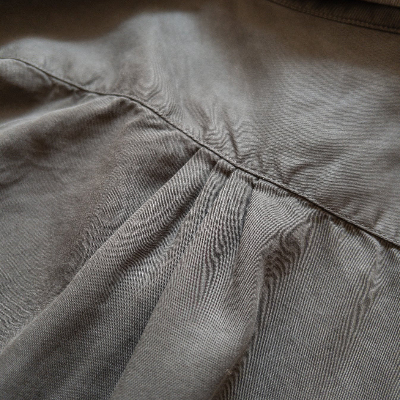 GABARDINE PATIO SHIRT - FADED BLACK